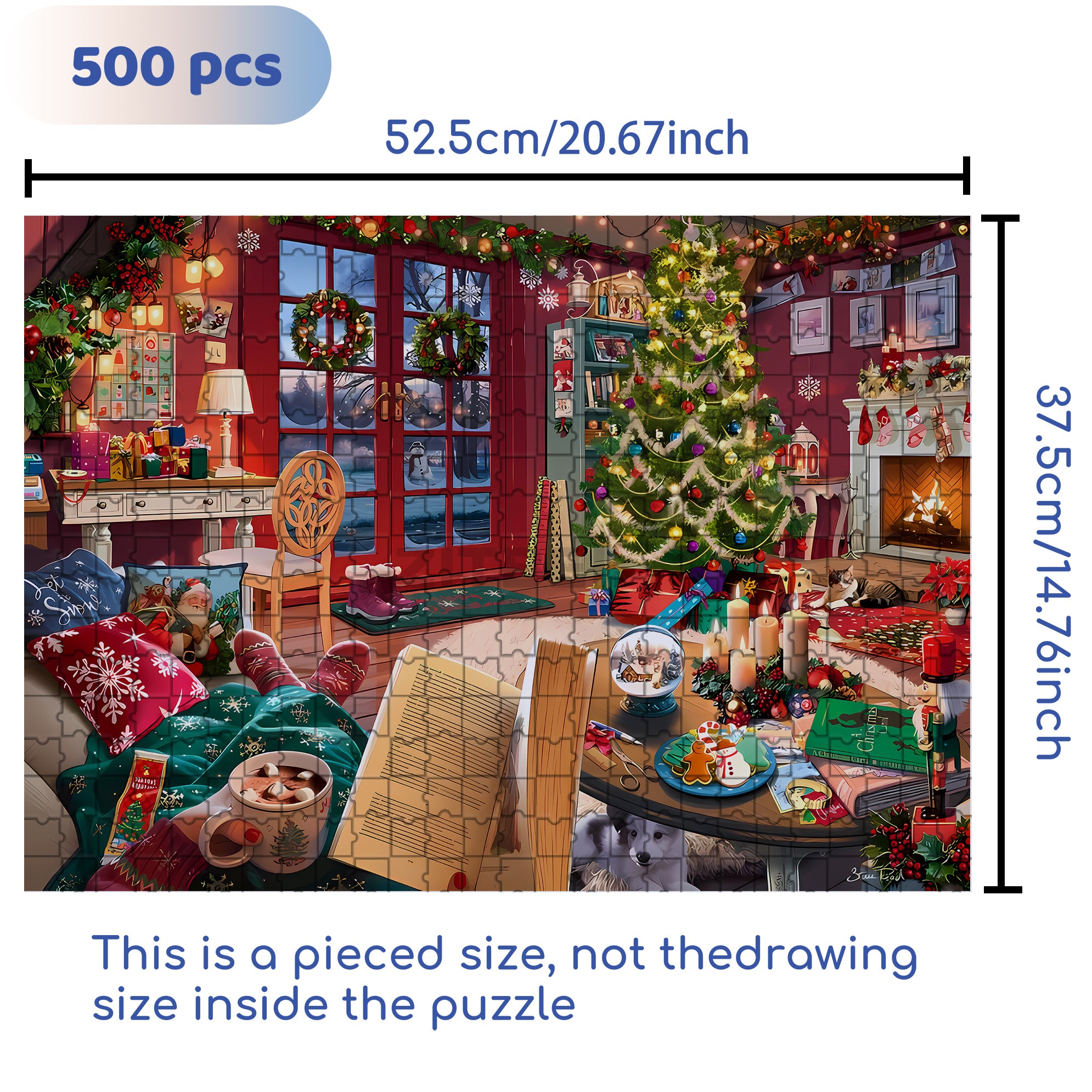 Ravensburg 500pcs/1000pcs Jigsaw Puzzle, Scratch-Resistant, Interactive Family Game & Brain-Boosting DIY Decor, Perfect for Halloween, Christmas & New Year Gifts, Family Puzzle Game