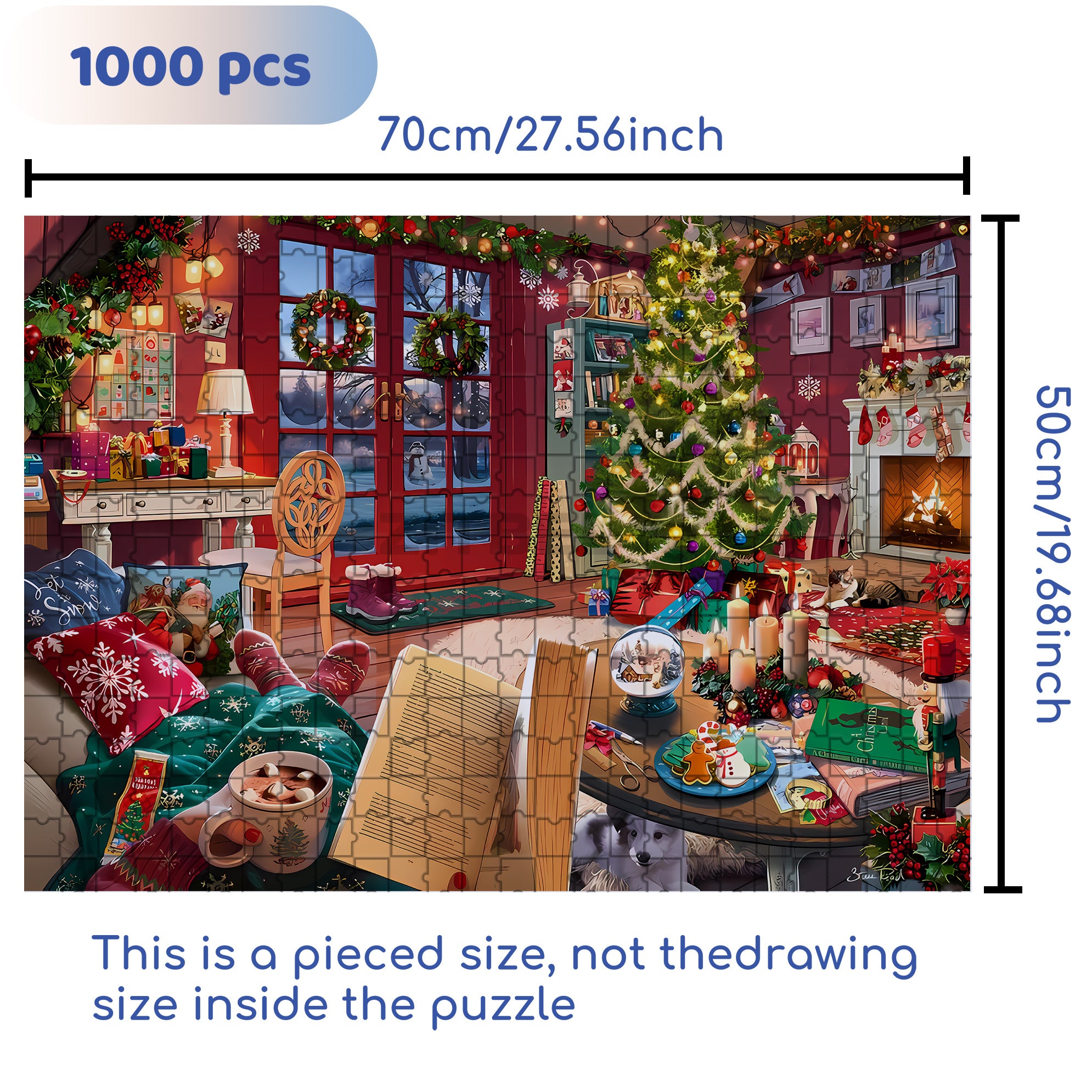 Ravensburg 500pcs/1000pcs Jigsaw Puzzle, Scratch-Resistant, Interactive Family Game & Brain-Boosting DIY Decor, Perfect for Halloween, Christmas & New Year Gifts, Family Puzzle Game