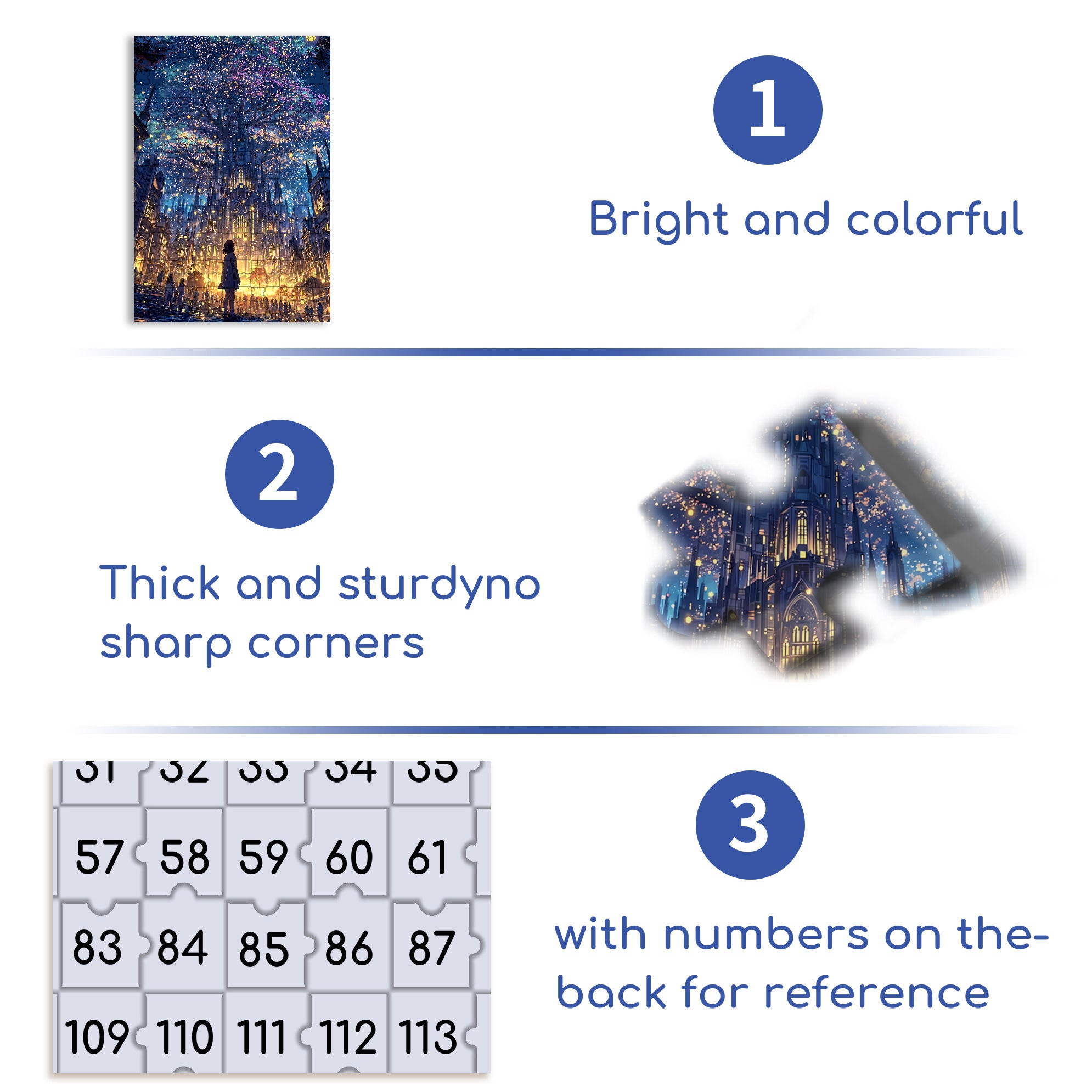 Shock 500pcs/1000pcs Jigsaw Puzzle, Scratch-Resistant, Interactive Family Game & Brain-Boosting DIY Decor, Perfect for Halloween, Christmas & New Year Gifts, Family Puzzle Game