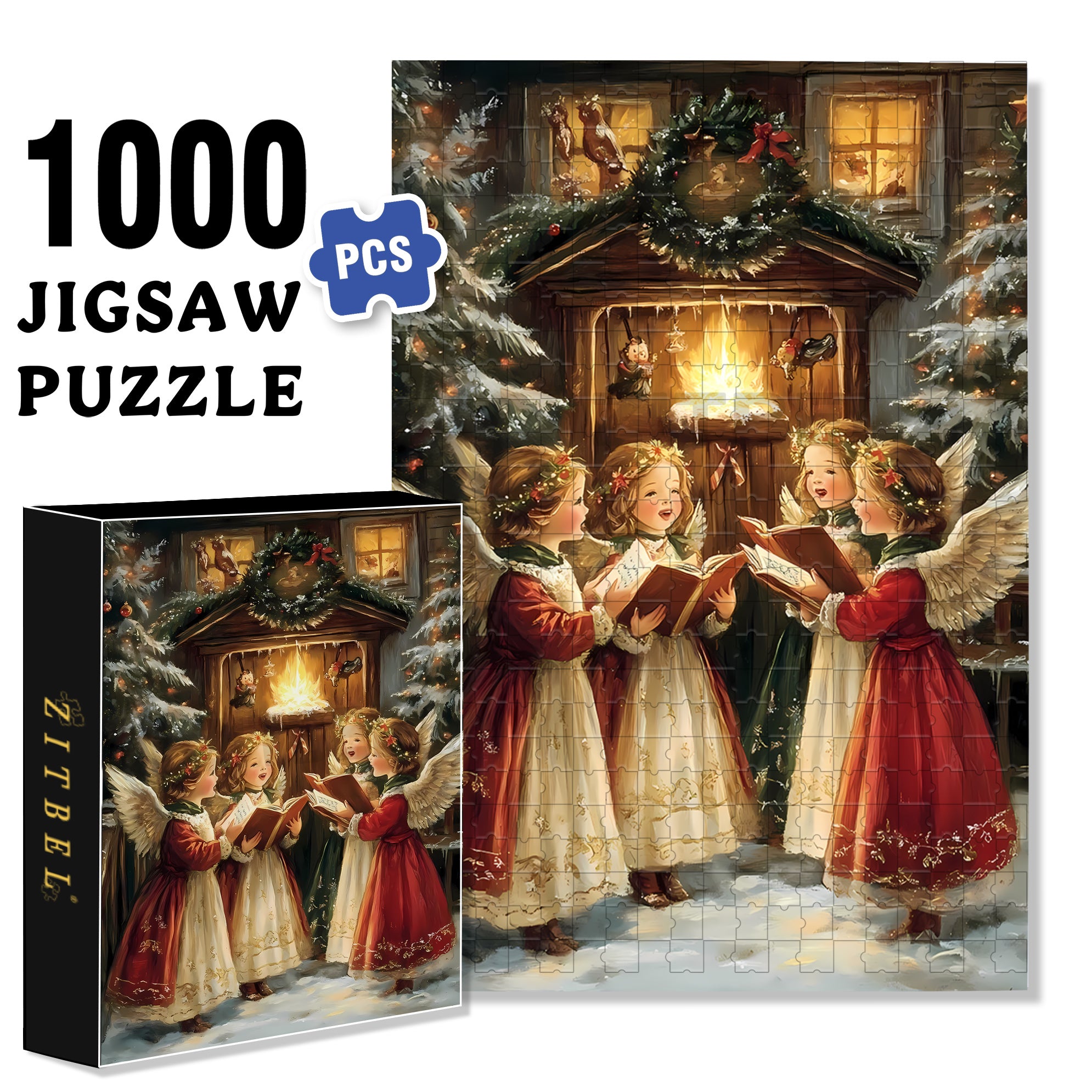 Sing Hymns 500pcs/1000pcs Jigsaw Puzzle, Scratch-Resistant, Interactive Family Game & Brain-Boosting DIY Decor, Perfect for Halloween, Christmas & New Year Gifts, Family Puzzle Game