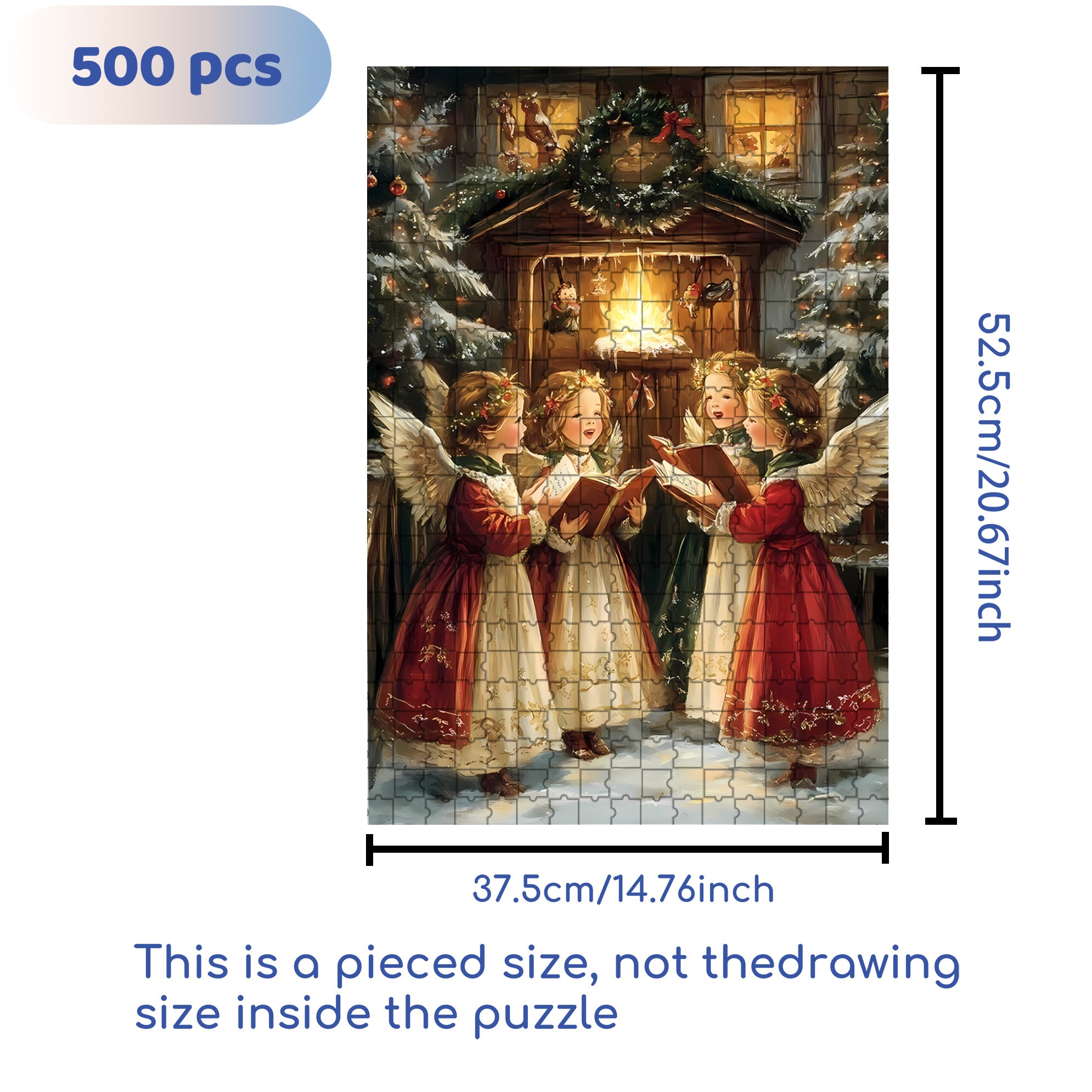 Sing Hymns 500pcs/1000pcs Jigsaw Puzzle, Scratch-Resistant, Interactive Family Game & Brain-Boosting DIY Decor, Perfect for Halloween, Christmas & New Year Gifts, Family Puzzle Game