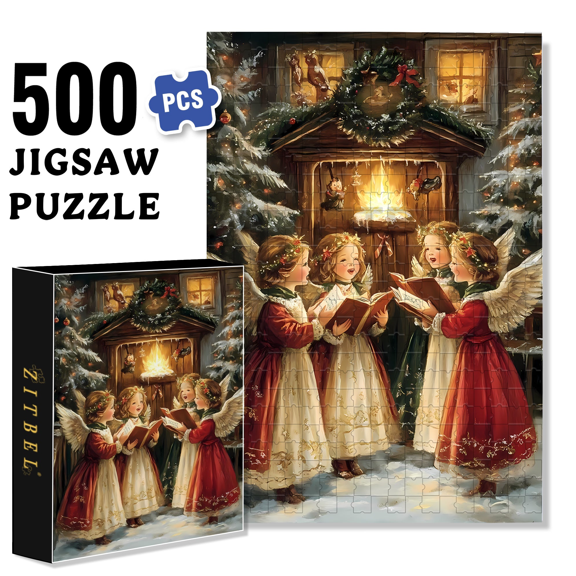 Sing Hymns 500pcs/1000pcs Jigsaw Puzzle, Scratch-Resistant, Interactive Family Game & Brain-Boosting DIY Decor, Perfect for Halloween, Christmas & New Year Gifts, Family Puzzle Game