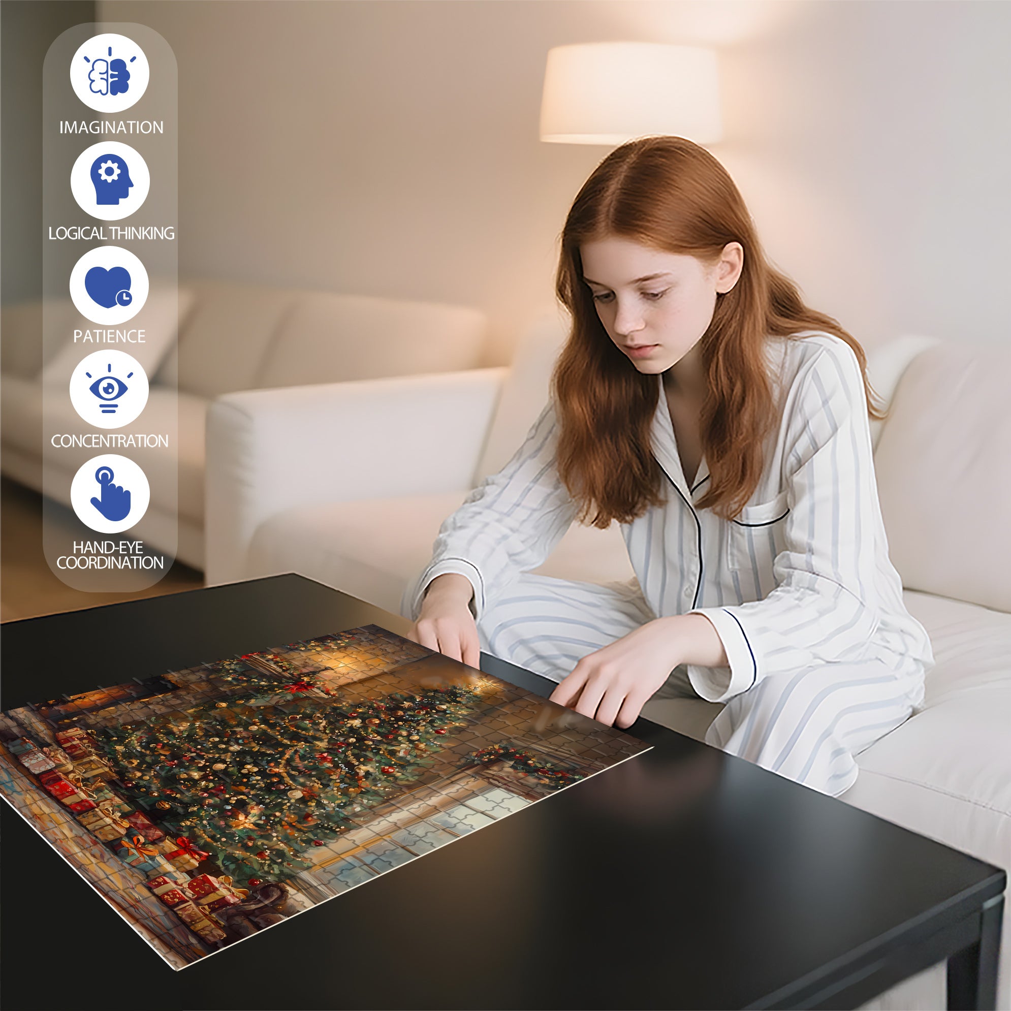 Star of Bethlehem 500pcs/1000pcs Jigsaw Puzzle, Scratch-Resistant, Interactive Family Game & Brain-Boosting DIY Decor, Perfect for Halloween, Christmas & New Year Gifts, Family Puzzle Game