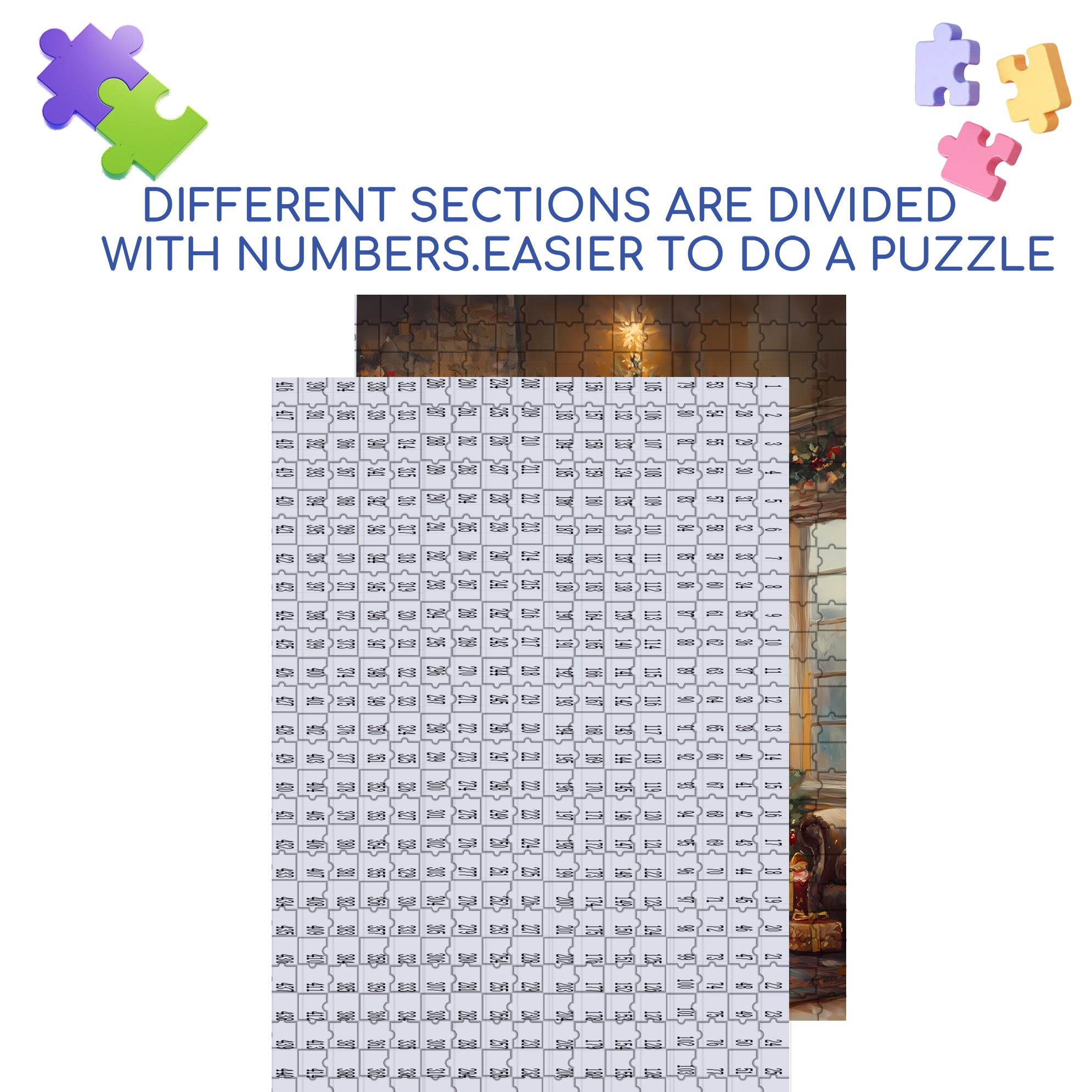 Star of Bethlehem 500pcs/1000pcs Jigsaw Puzzle, Scratch-Resistant, Interactive Family Game & Brain-Boosting DIY Decor, Perfect for Halloween, Christmas & New Year Gifts, Family Puzzle Game