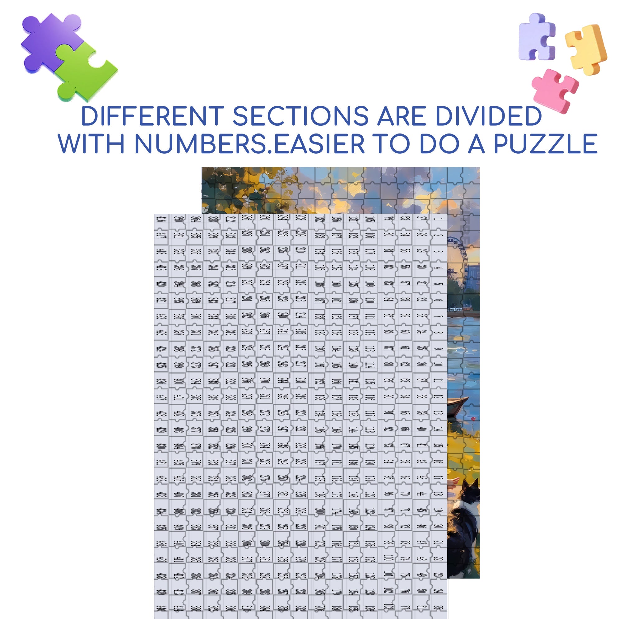 Sunset By The Lake 500pcs/1000pcs Jigsaw Puzzle, Scratch-Resistant, Interactive Family Game & Brain-Boosting DIY Decor, Perfect for Halloween, Christmas & New Year Gifts, Family Puzzle Game