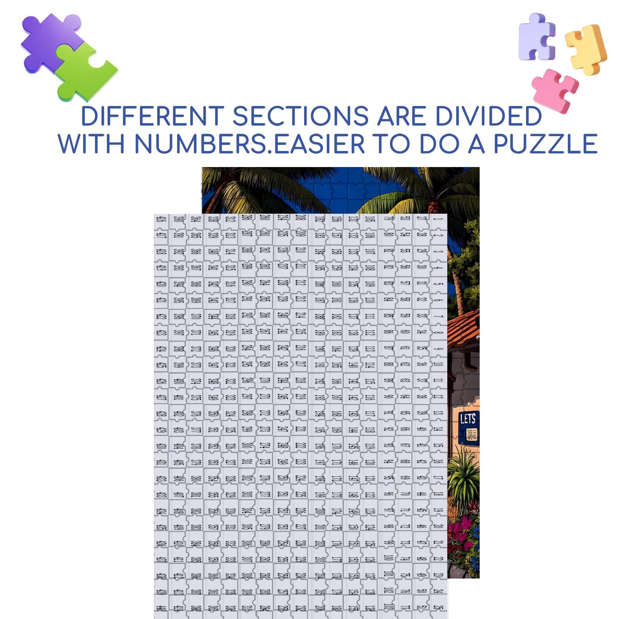 Surfboard 500pcs/1000pcs Jigsaw Puzzle, Scratch-Resistant, Interactive Family Game & Brain-Boosting DIY Decor, Perfect for Halloween, Christmas & New Year Gifts, Family Puzzle Game