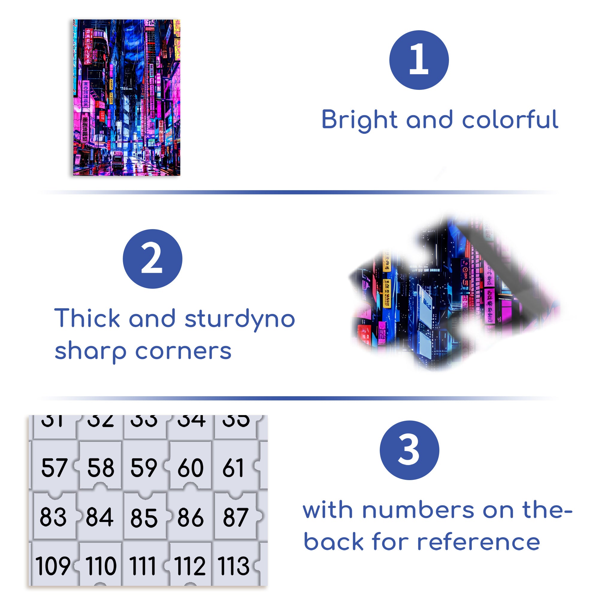 Tokyo Streets 500pcs/1000pcs Jigsaw Puzzle, Scratch-Resistant, Interactive Family Game & Brain-Boosting DIY Decor, Perfect for Halloween, Christmas & New Year Gifts, Family Puzzle Game