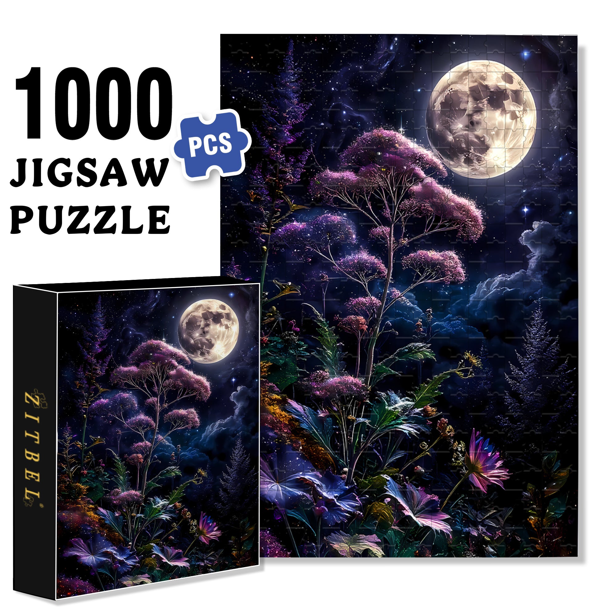 All Things Grow 500pcs/1000pcs Jigsaw Puzzle, Scratch-Resistant, Interactive Family Game & Brain-Boosting DIY Decor, Perfect for Halloween, Christmas & New Year Gifts, Family Puzzle Game