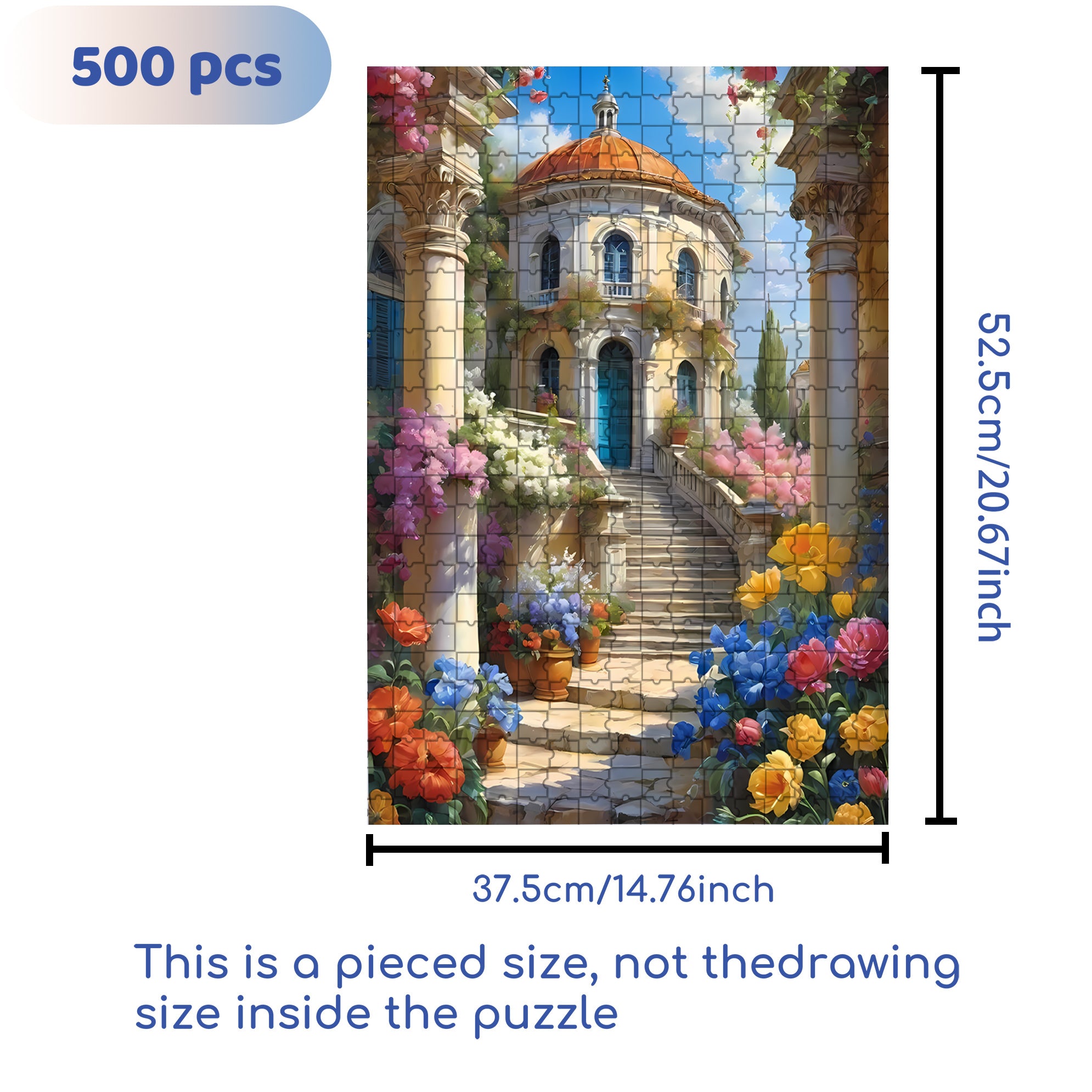 Ascent 500pcs/1000pcs Jigsaw Puzzle, Scratch-Resistant, Interactive Family Game & Brain-Boosting DIY Decor, Perfect for Halloween, Christmas & New Year Gifts, Family Puzzle Game