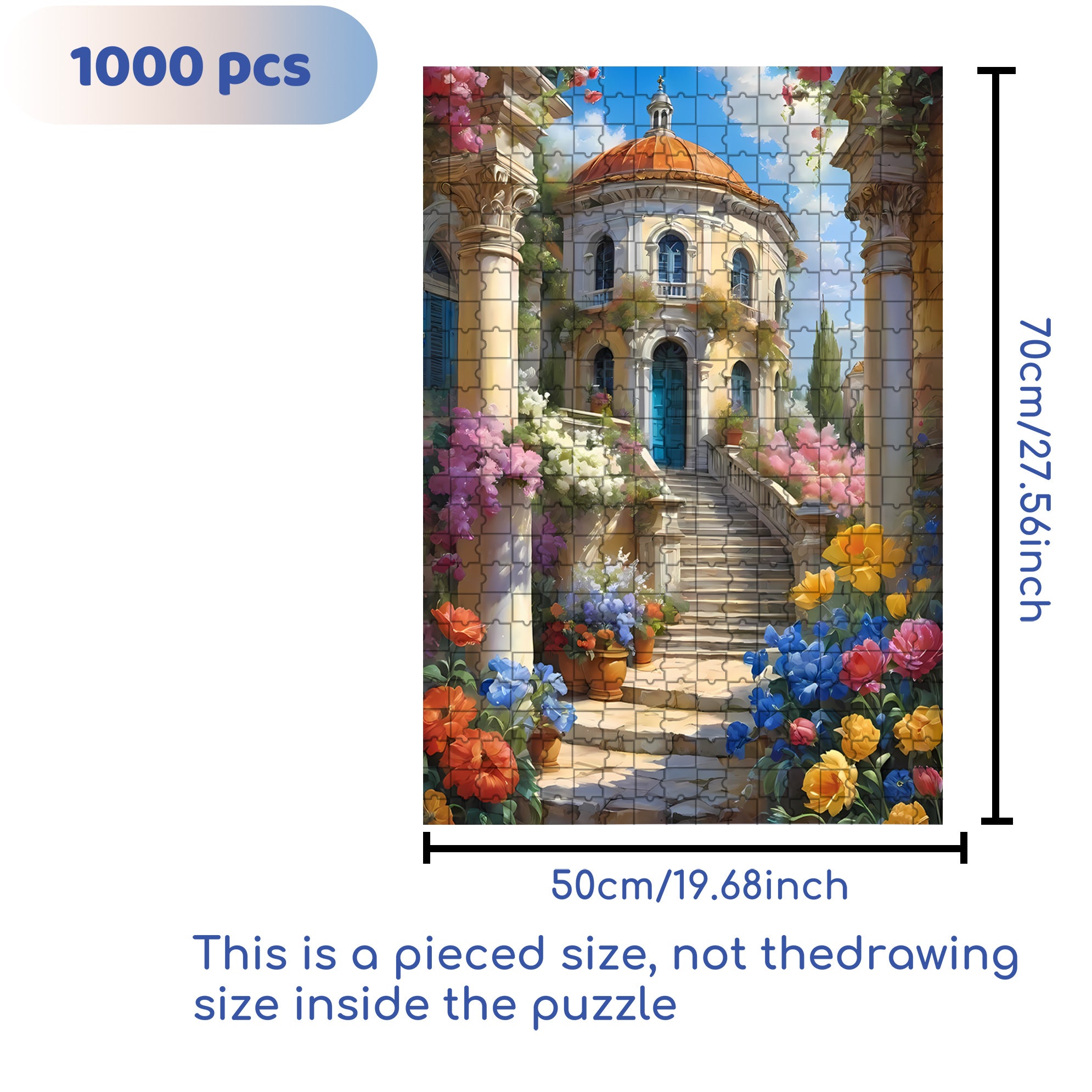 Ascent 500pcs/1000pcs Jigsaw Puzzle, Scratch-Resistant, Interactive Family Game & Brain-Boosting DIY Decor, Perfect for Halloween, Christmas & New Year Gifts, Family Puzzle Game