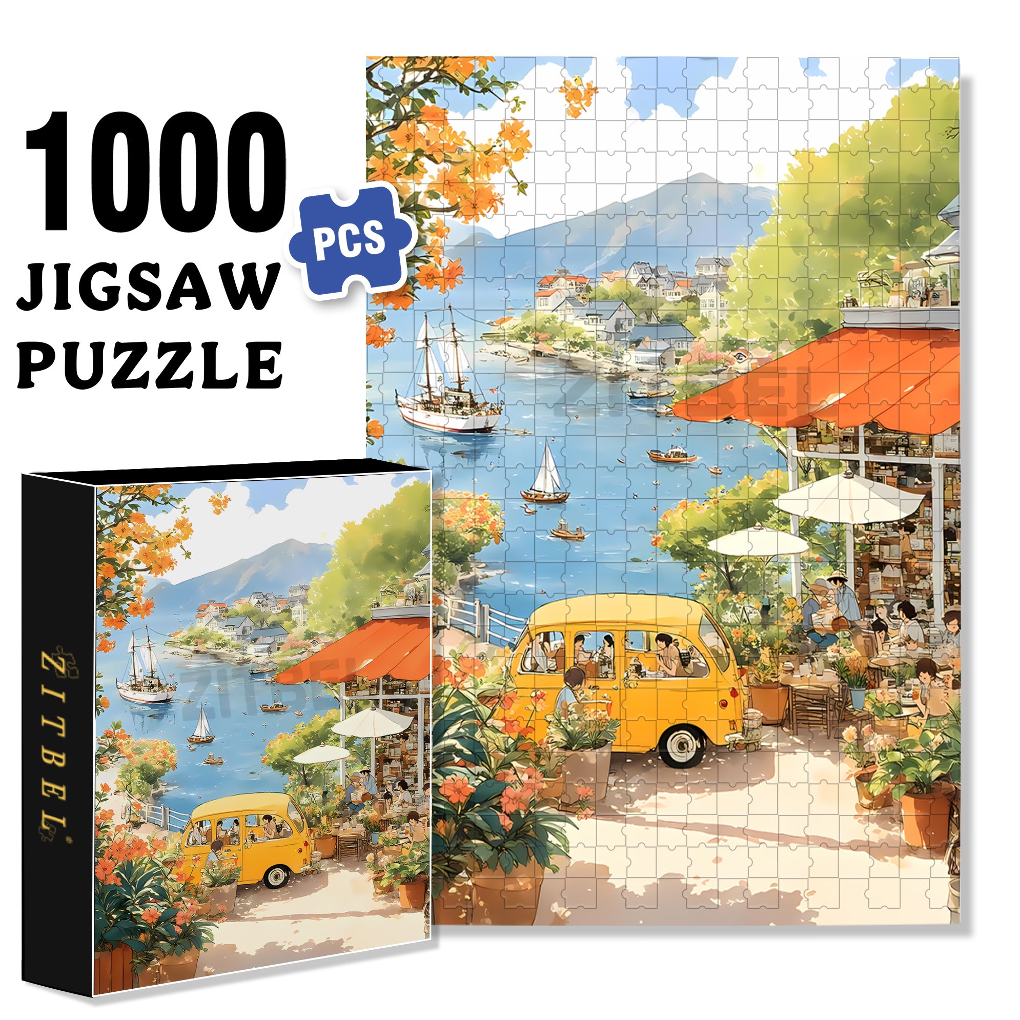 Beatles 500pcs/1000pcs Jigsaw Puzzle, Scratch-Resistant, Interactive Family Game & Brain-Boosting DIY Decor, Perfect for Halloween, Christmas & New Year Gifts, Family Puzzle Game