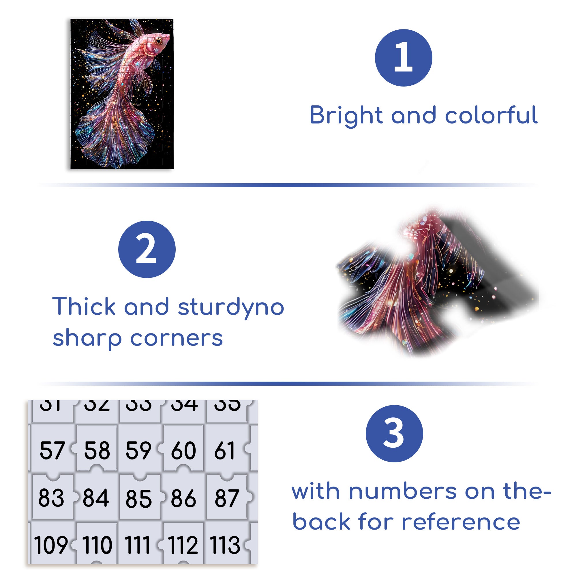 Betta 500pcs/1000pcs Jigsaw Puzzle, Scratch-Resistant, Interactive Family Game & Brain-Boosting DIY Decor, Perfect for Halloween, Christmas & New Year Gifts, Family Puzzle Game