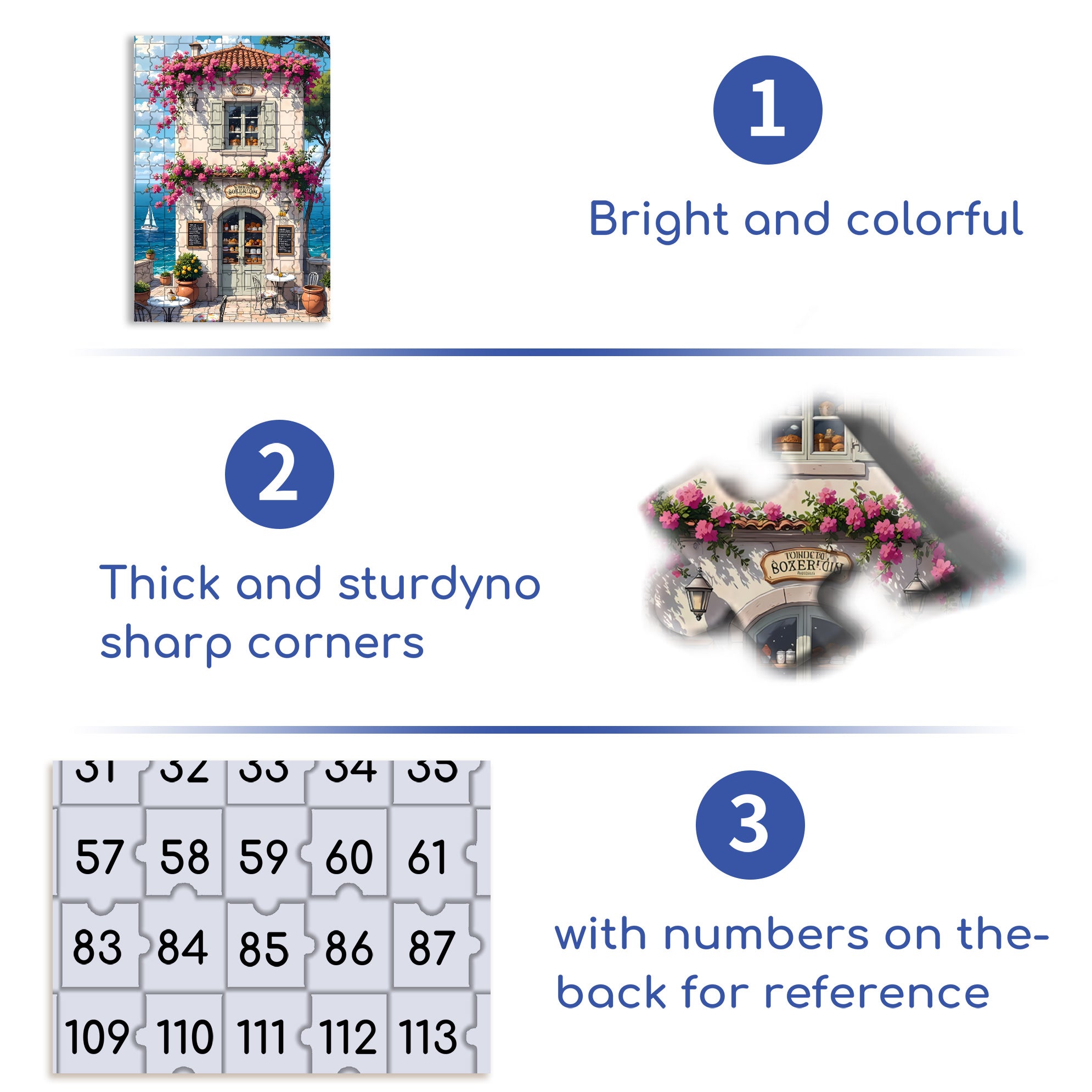 Cafe 500pcs/1000pcs Jigsaw Puzzle, Scratch-Resistant, Interactive Family Game & Brain-Boosting DIY Decor, Perfect for Halloween, Christmas & New Year Gifts, Family Puzzle Game