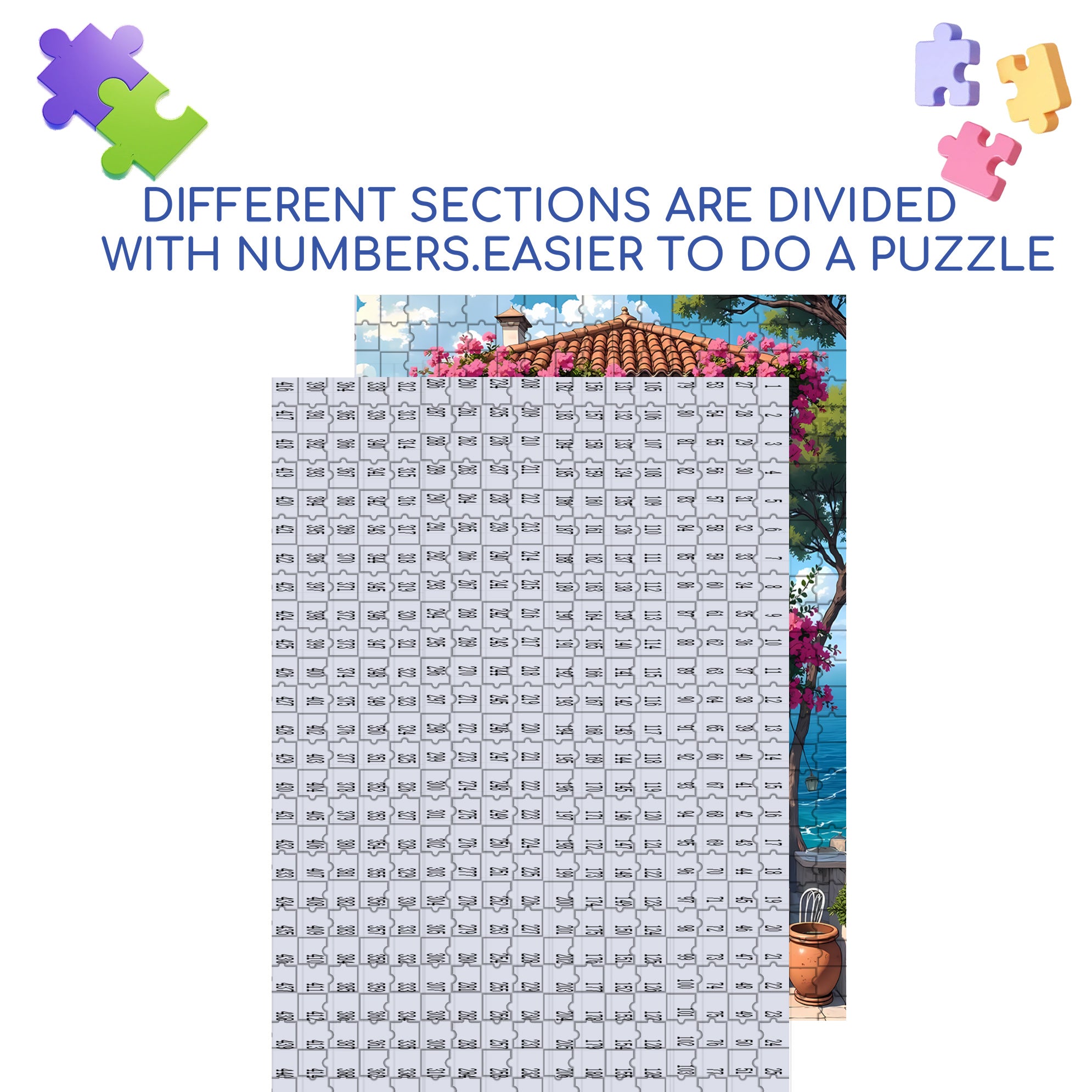 Cafe 500pcs/1000pcs Jigsaw Puzzle, Scratch-Resistant, Interactive Family Game & Brain-Boosting DIY Decor, Perfect for Halloween, Christmas & New Year Gifts, Family Puzzle Game