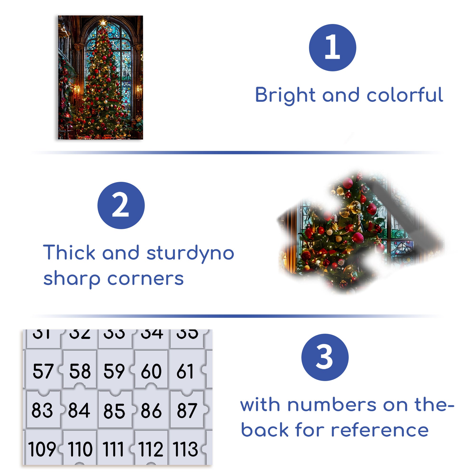 Christmas Atmosphere 500pcs/1000pcs Jigsaw Puzzle, Scratch-Resistant, Interactive Family Game & Brain-Boosting DIY Decor, Perfect for Halloween, Christmas & New Year Gifts, Family Puzzle Game