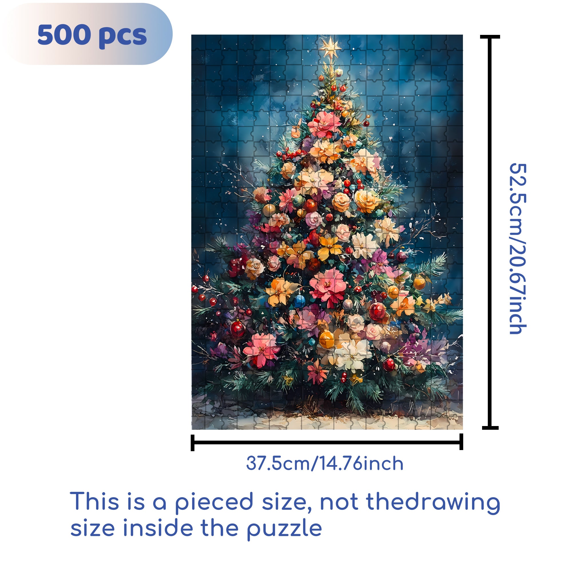 Embrace The Beauty 500pcs/1000pcs Jigsaw Puzzle, Scratch-Resistant, Interactive Family Game & Brain-Boosting DIY Decor, Perfect for Halloween, Christmas & New Year Gifts, Family Puzzle Game
