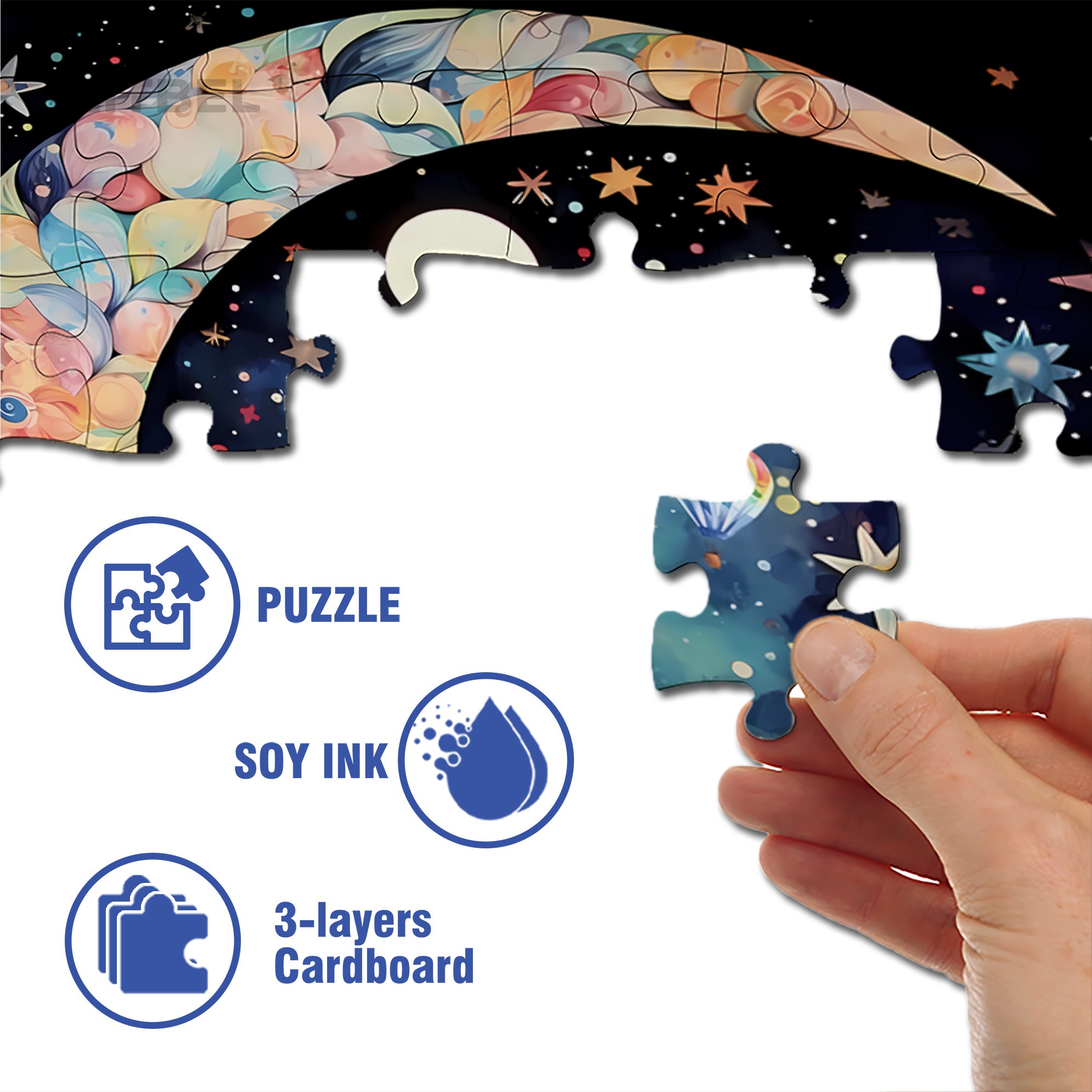 Fantasy Land 500pcs/1000pcs Jigsaw Puzzle, Scratch-Resistant, Interactive Family Game & Brain-Boosting DIY Decor, Perfect for Halloween, Christmas & New Year Gifts, Family Puzzle Game