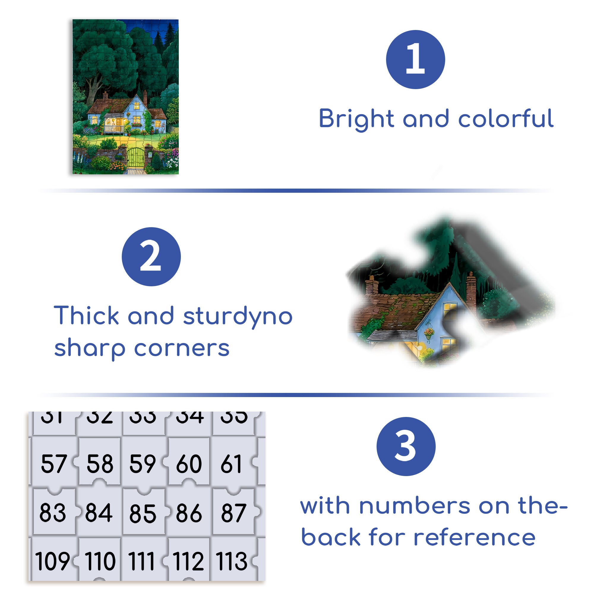 Forest Cabin 500pcs/1000pcs Jigsaw Puzzle, Scratch-Resistant, Interactive Family Game & Brain-Boosting DIY Decor, Perfect for Halloween, Christmas & New Year Gifts, Family Puzzle Game