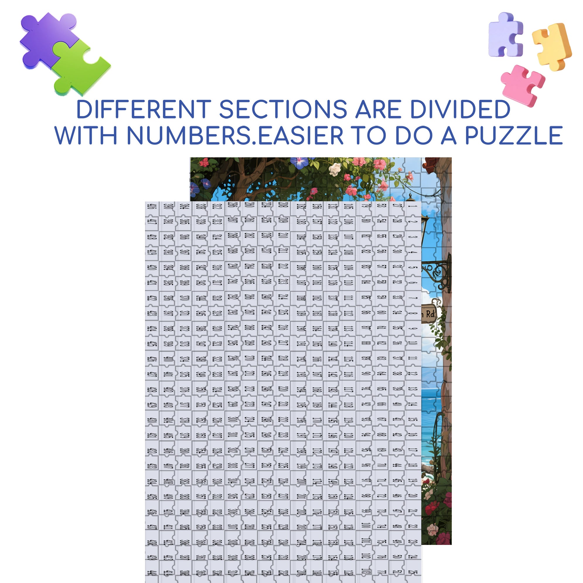 Good Morning 500pcs/1000pcs Jigsaw Puzzle, Scratch-Resistant, Interactive Family Game & Brain-Boosting DIY Decor, Perfect for Halloween, Christmas & New Year Gifts, Family Puzzle Game