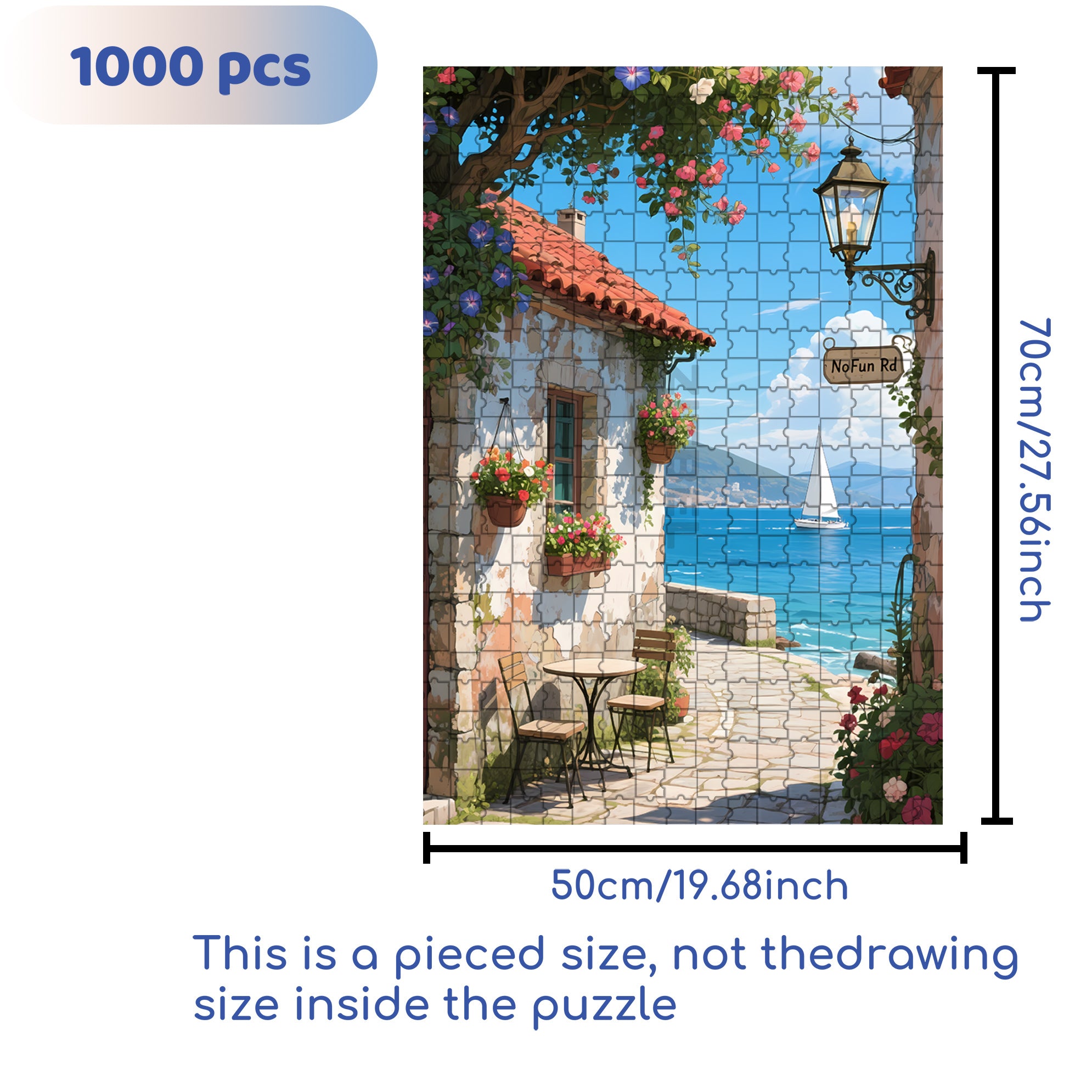 Good Morning 500pcs/1000pcs Jigsaw Puzzle, Scratch-Resistant, Interactive Family Game & Brain-Boosting DIY Decor, Perfect for Halloween, Christmas & New Year Gifts, Family Puzzle Game