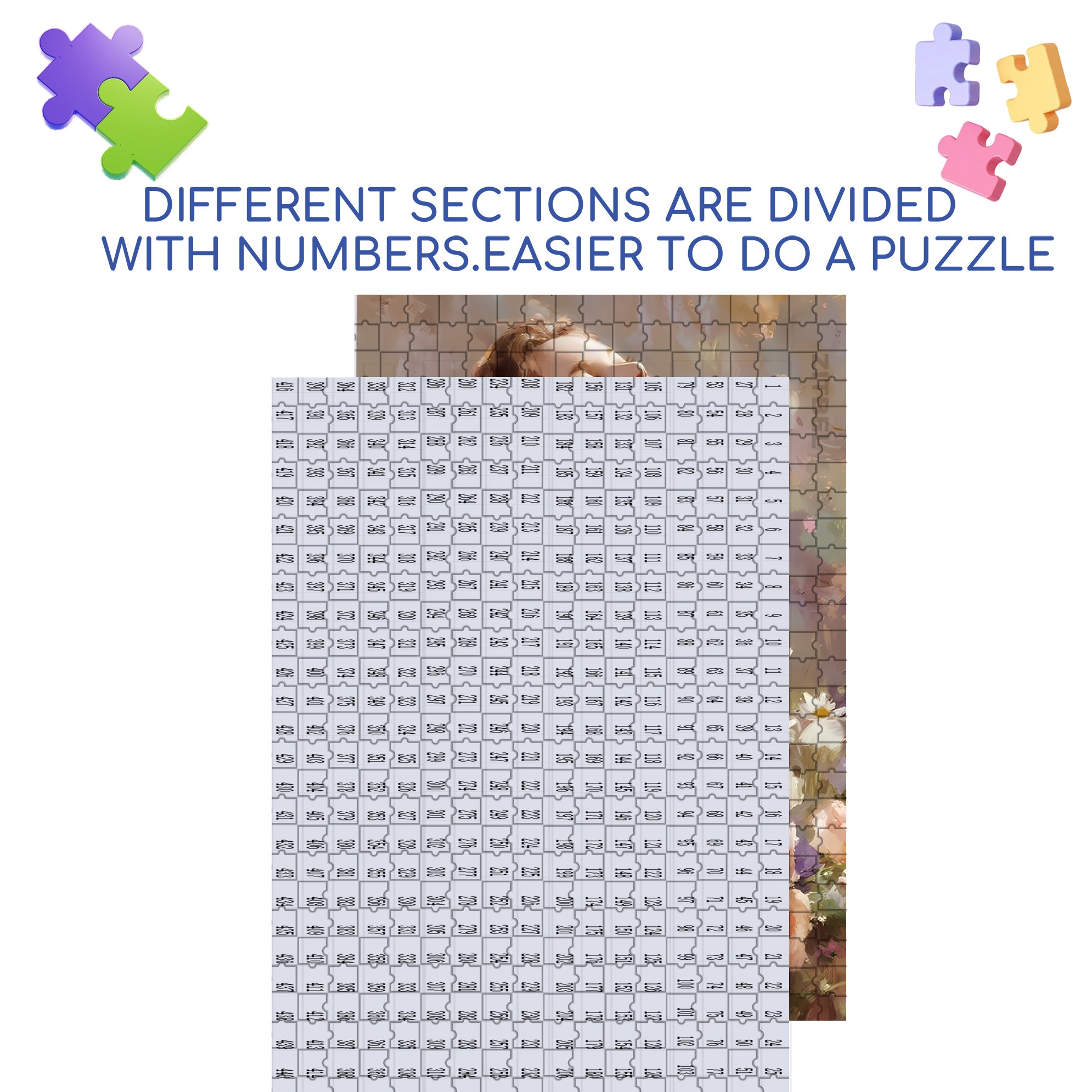 Heart 500pcs/1000pcs Jigsaw Puzzle, Scratch-Resistant, Interactive Family Game & Brain-Boosting DIY Decor, Perfect for Halloween, Christmas & New Year Gifts, Family Puzzle Game