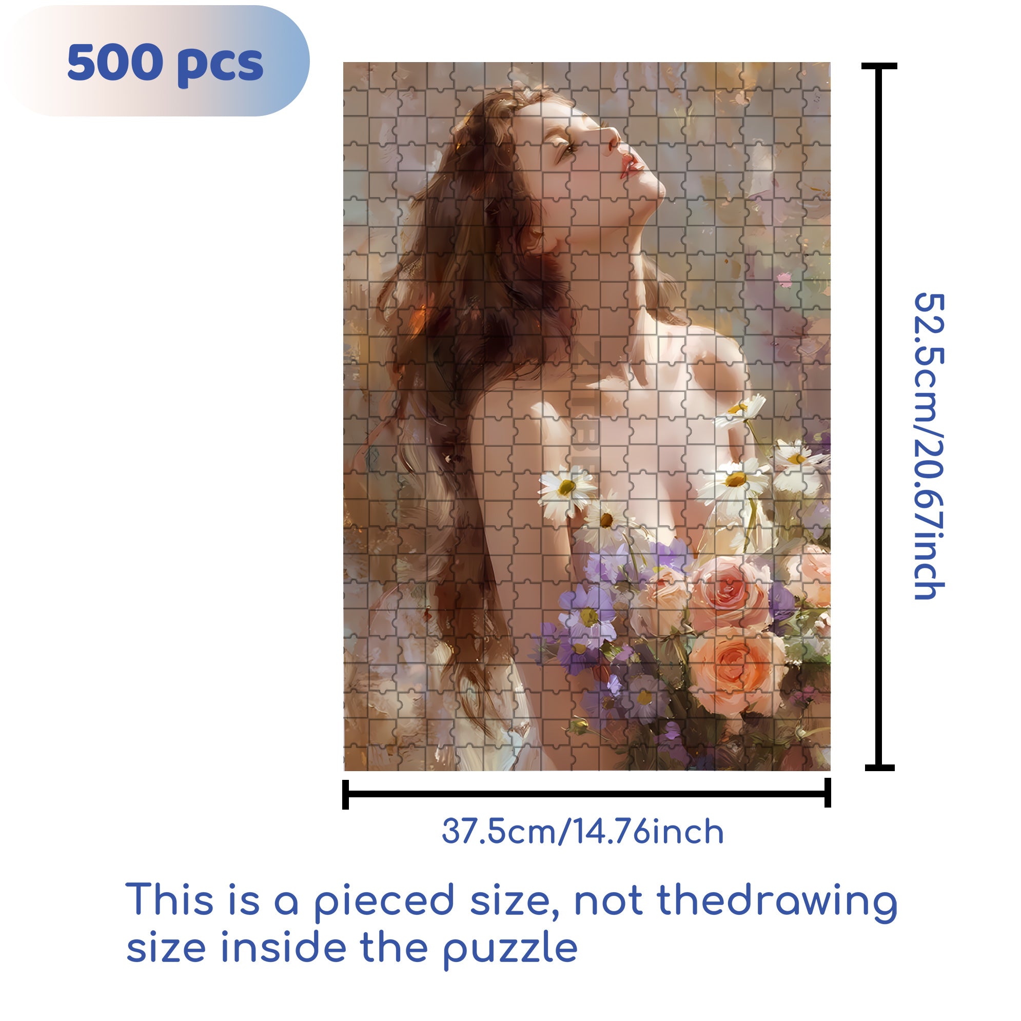 Heart 500pcs/1000pcs Jigsaw Puzzle, Scratch-Resistant, Interactive Family Game & Brain-Boosting DIY Decor, Perfect for Halloween, Christmas & New Year Gifts, Family Puzzle Game