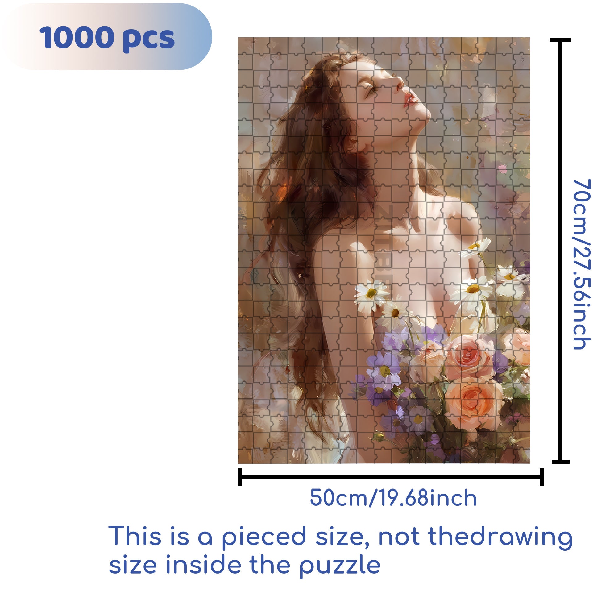 Heart 500pcs/1000pcs Jigsaw Puzzle, Scratch-Resistant, Interactive Family Game & Brain-Boosting DIY Decor, Perfect for Halloween, Christmas & New Year Gifts, Family Puzzle Game