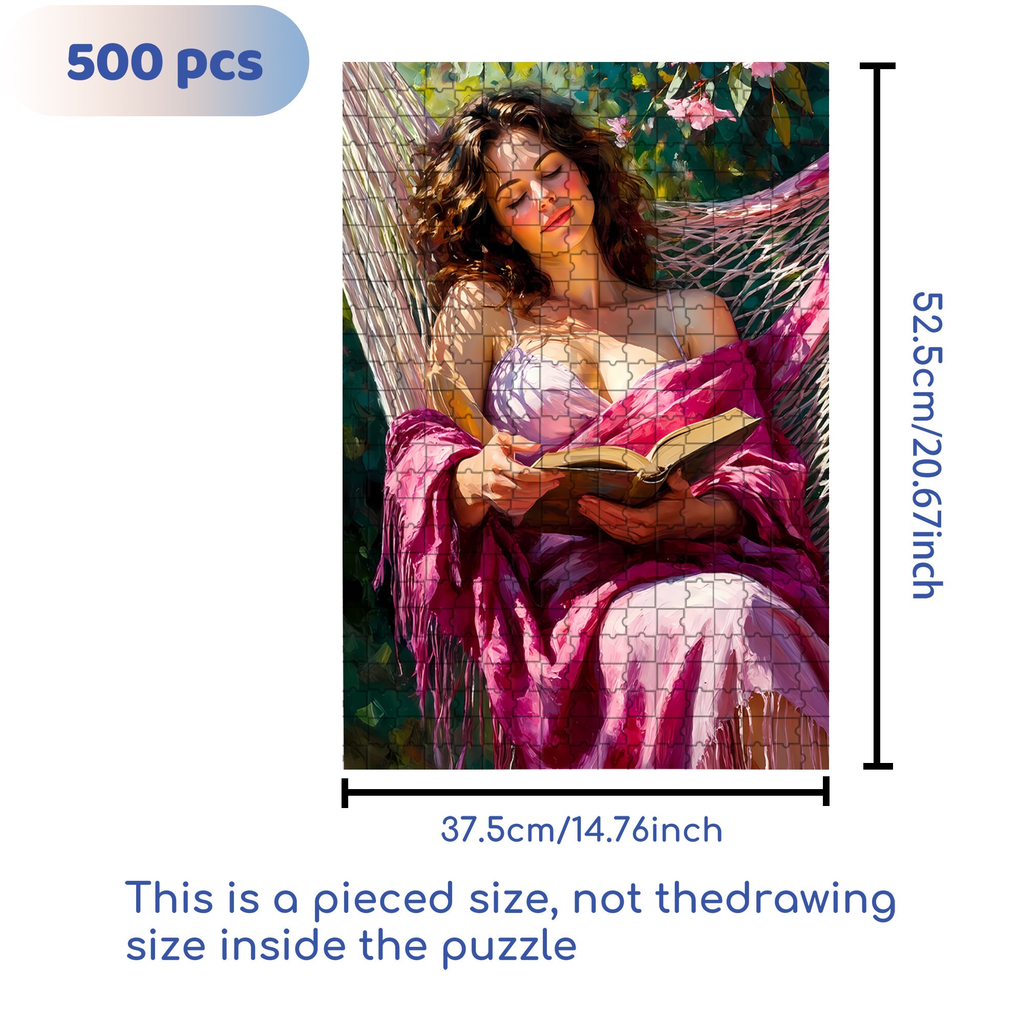 Lazy Afternoon 500pcs/1000pcs Jigsaw Puzzle, Scratch-Resistant, Interactive Family Game & Brain-Boosting DIY Decor, Perfect for Halloween, Christmas & New Year Gifts, Family Puzzle Game