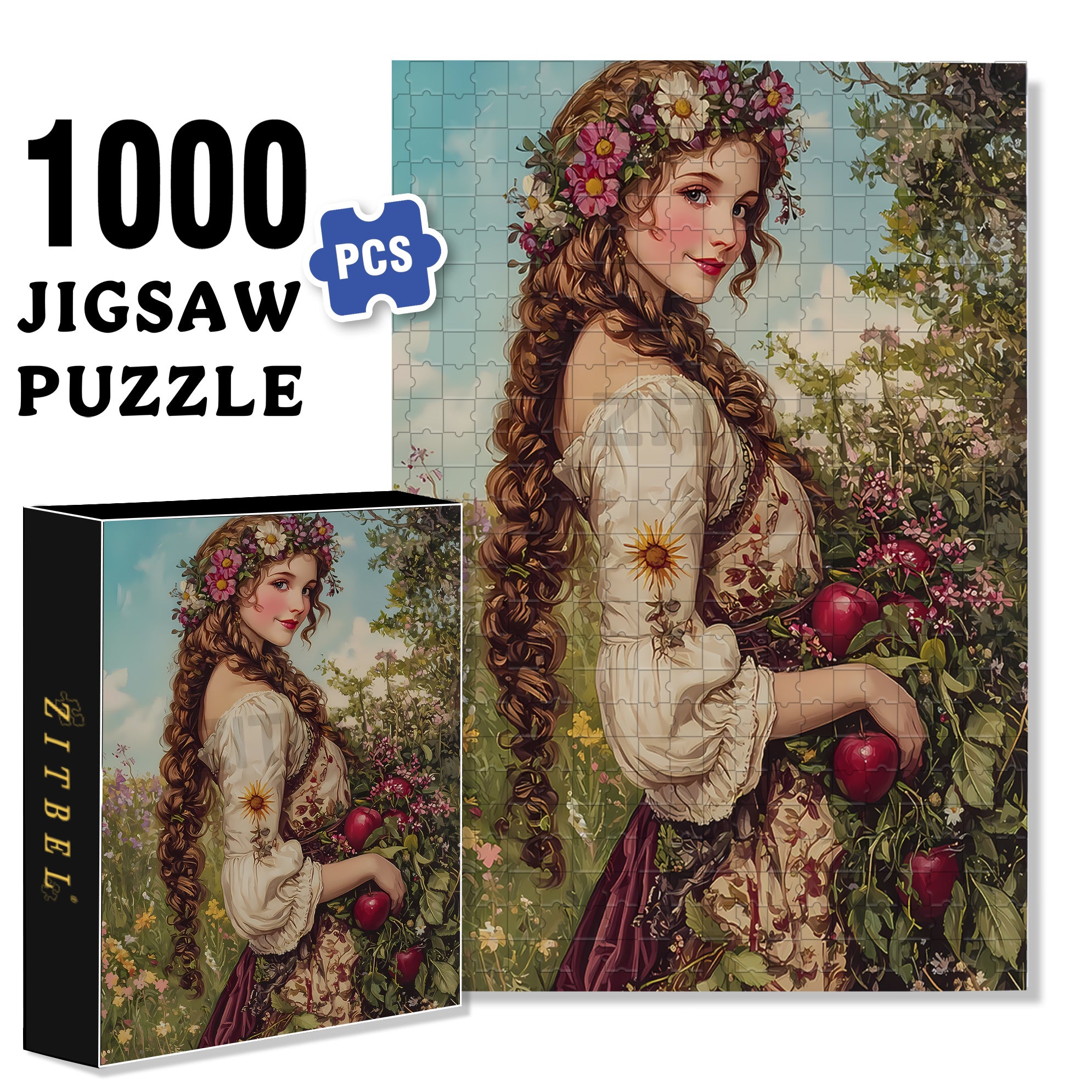 One Autumn Afternoon 500pcs/1000pcs Jigsaw Puzzle, Scratch-Resistant, Interactive Family Game & Brain-Boosting DIY Decor, Perfect for Halloween, Christmas & New Year Gifts, Family Puzzle Game
