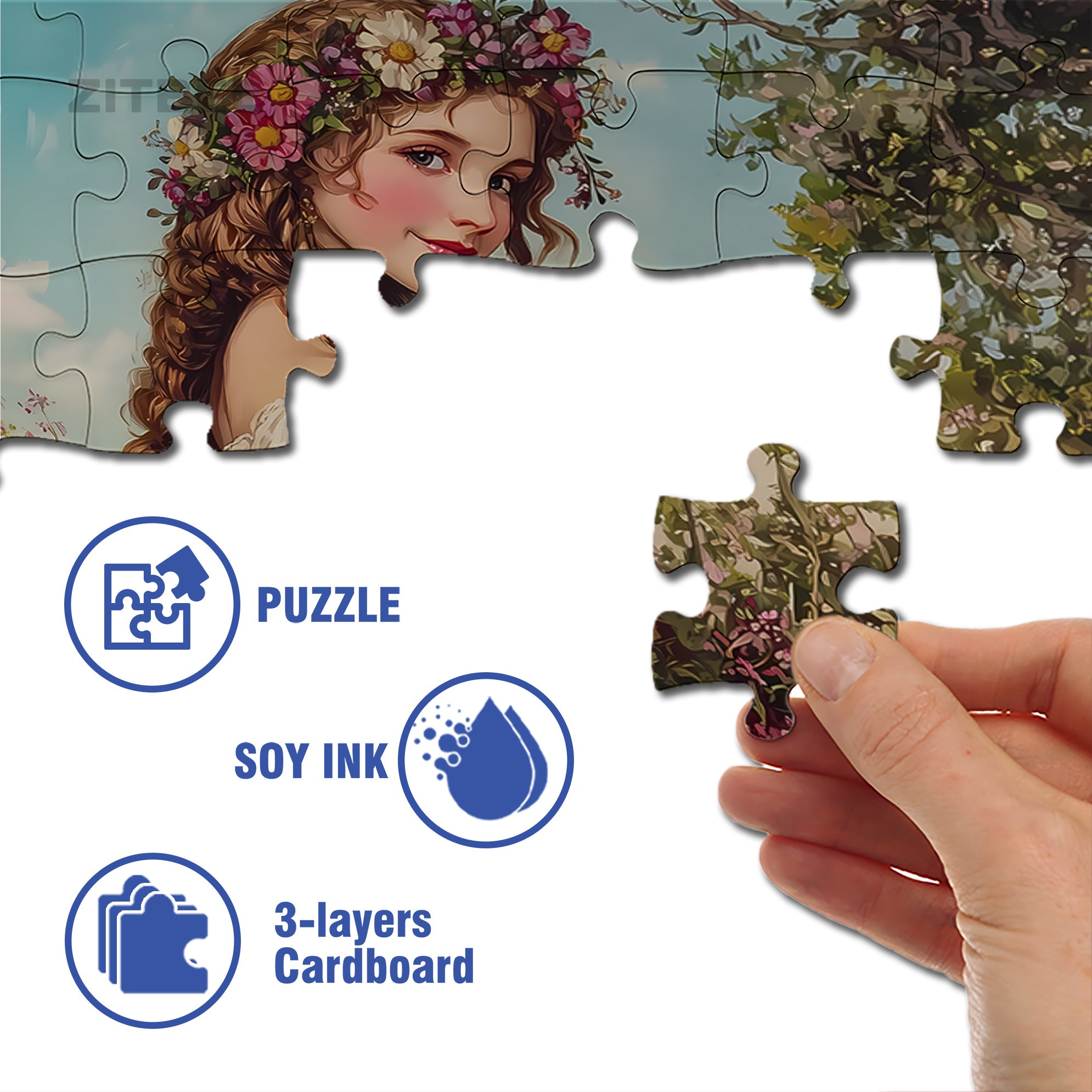 One Autumn Afternoon 500pcs/1000pcs Jigsaw Puzzle, Scratch-Resistant, Interactive Family Game & Brain-Boosting DIY Decor, Perfect for Halloween, Christmas & New Year Gifts, Family Puzzle Game