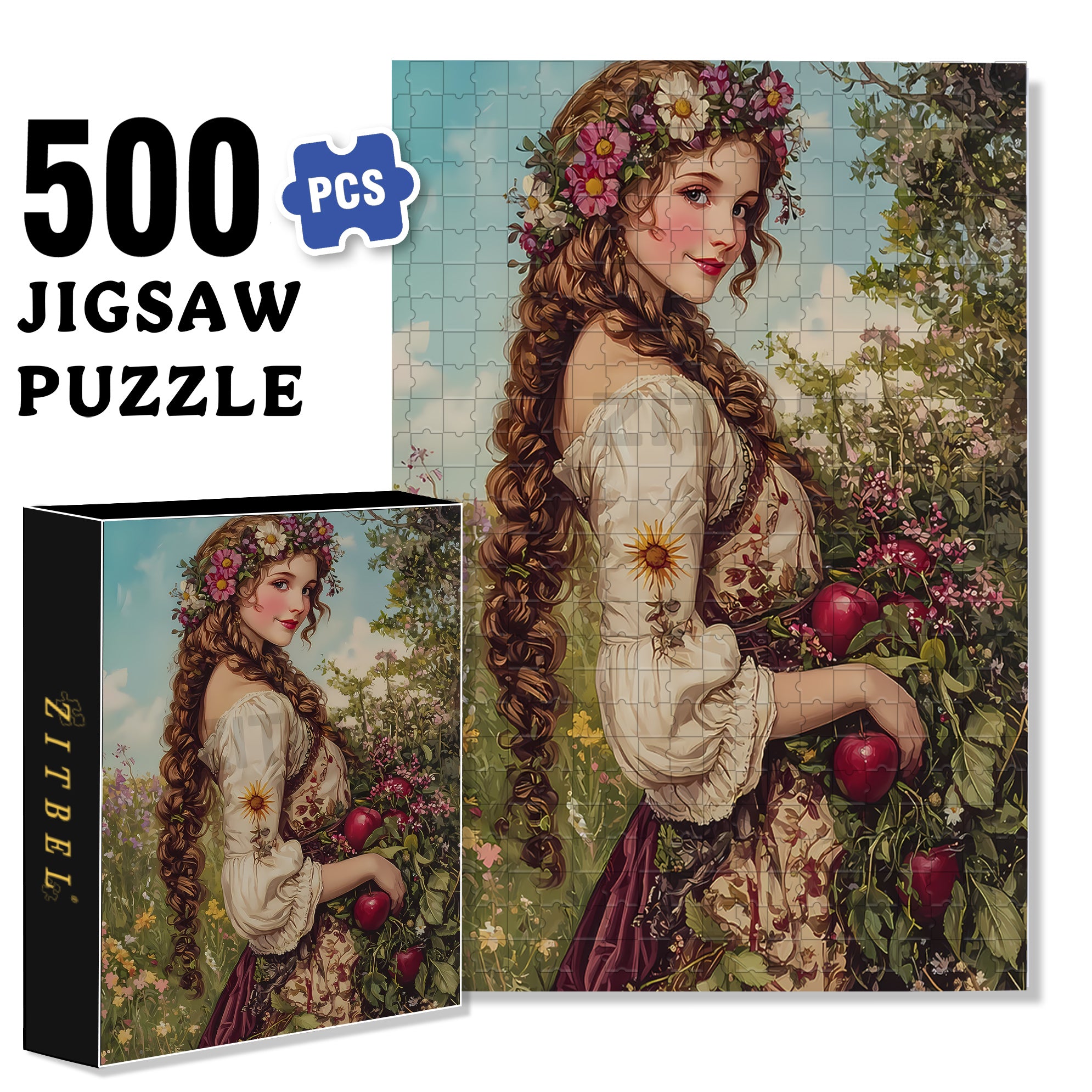 One Autumn Afternoon 500pcs/1000pcs Jigsaw Puzzle, Scratch-Resistant, Interactive Family Game & Brain-Boosting DIY Decor, Perfect for Halloween, Christmas & New Year Gifts, Family Puzzle Game
