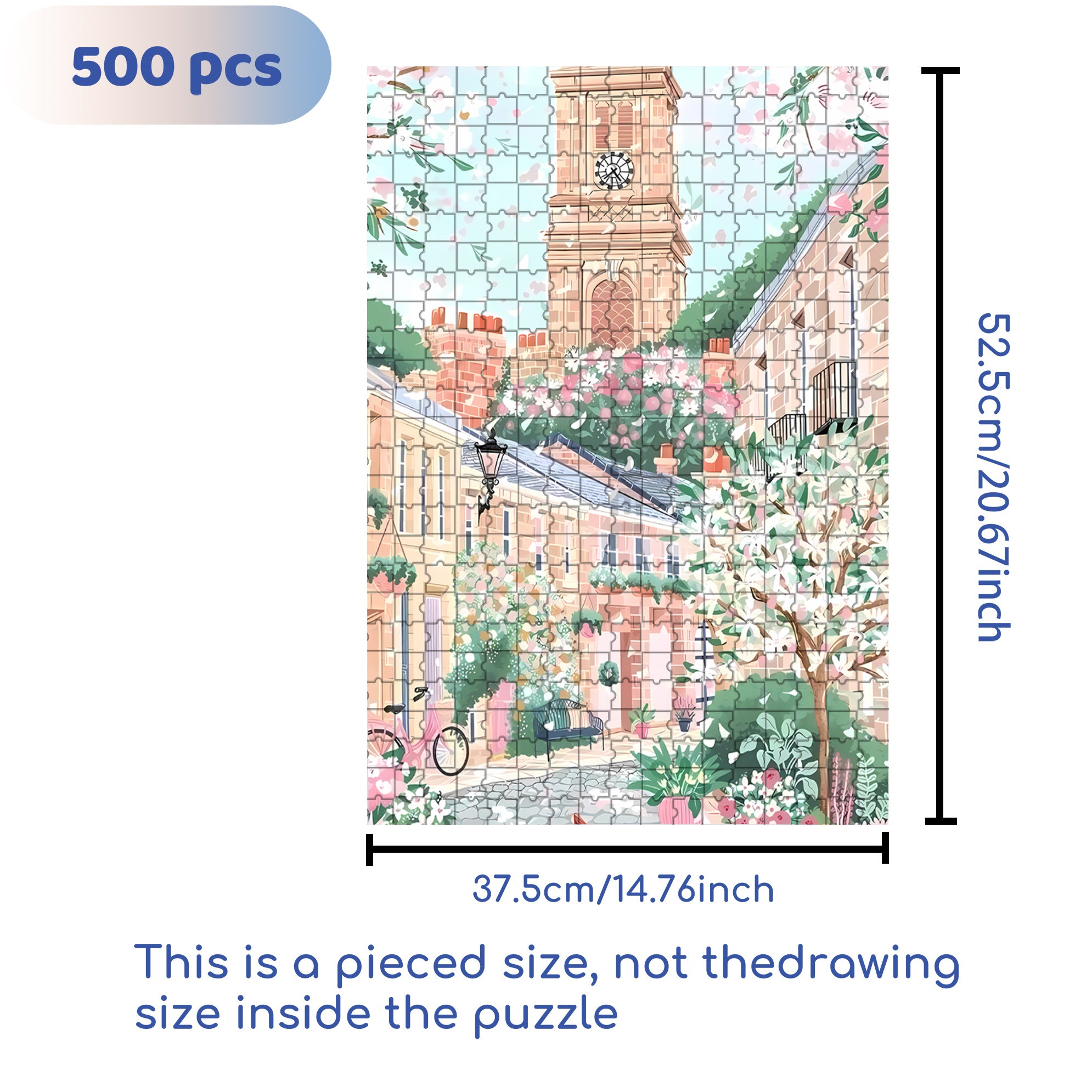 Prosperous 500pcs/1000pcs Jigsaw Puzzle, Scratch-Resistant, Interactive Family Game & Brain-Boosting DIY Decor, Perfect for Halloween, Christmas & New Year Gifts, Family Puzzle Game