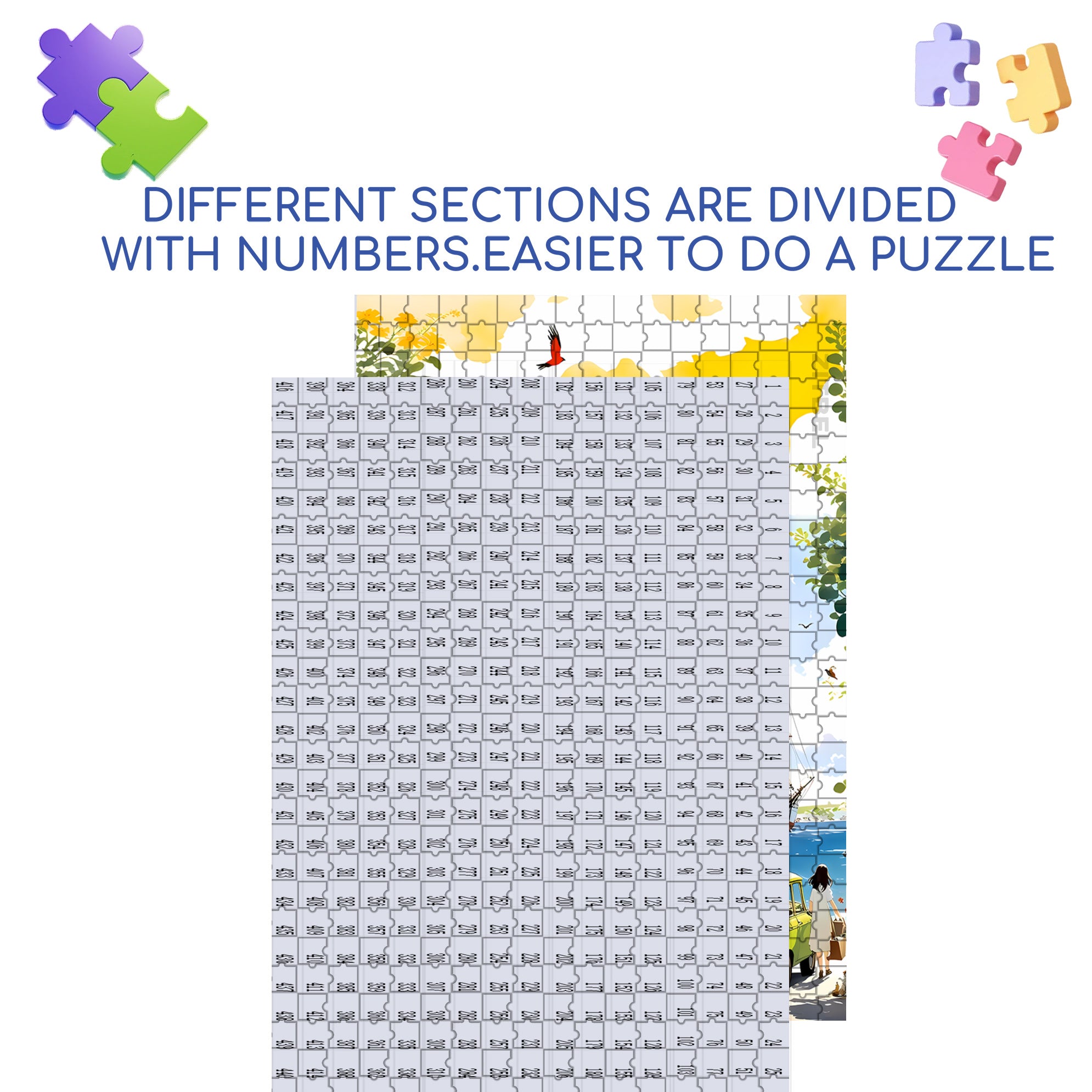 Set Sail 500pcs/1000pcs Jigsaw Puzzle, Scratch-Resistant, Interactive Family Game & Brain-Boosting DIY Decor, Perfect for Halloween, Christmas & New Year Gifts, Family Puzzle Game