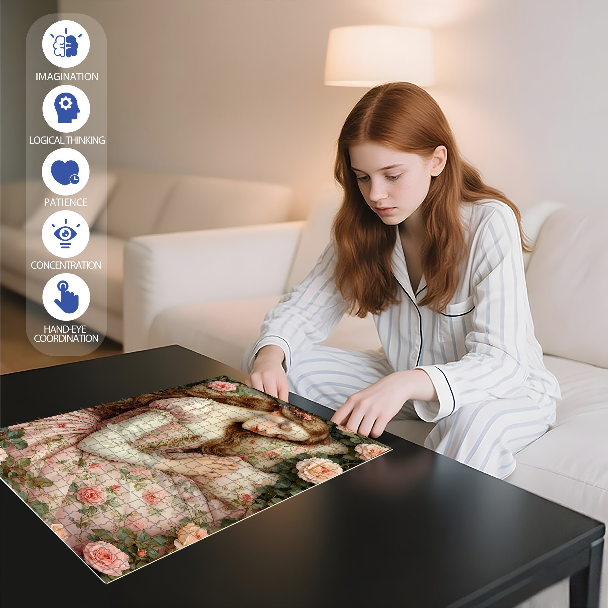 Sleeping Beauty 500pcs/1000pcs Jigsaw Puzzle, Scratch-Resistant, Interactive Family Game & Brain-Boosting DIY Decor, Perfect for Halloween, Christmas & New Year Gifts, Family Puzzle Game