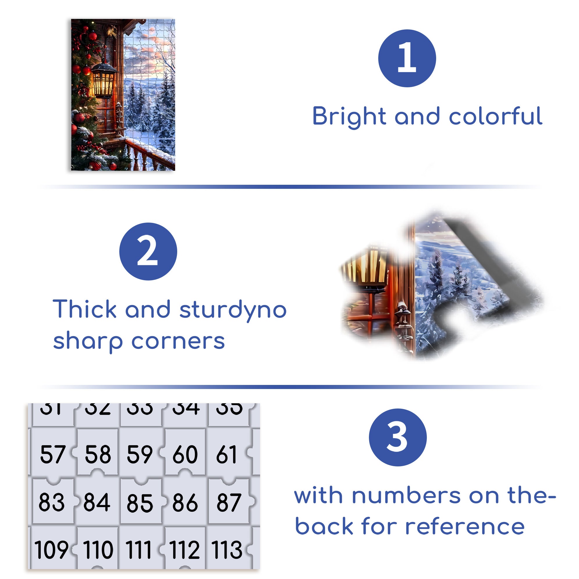 Snow Scene 500pcs/1000pcs Jigsaw Puzzle, Scratch-Resistant, Interactive Family Game & Brain-Boosting DIY Decor, Perfect for Halloween, Christmas & New Year Gifts, Family Puzzle Game