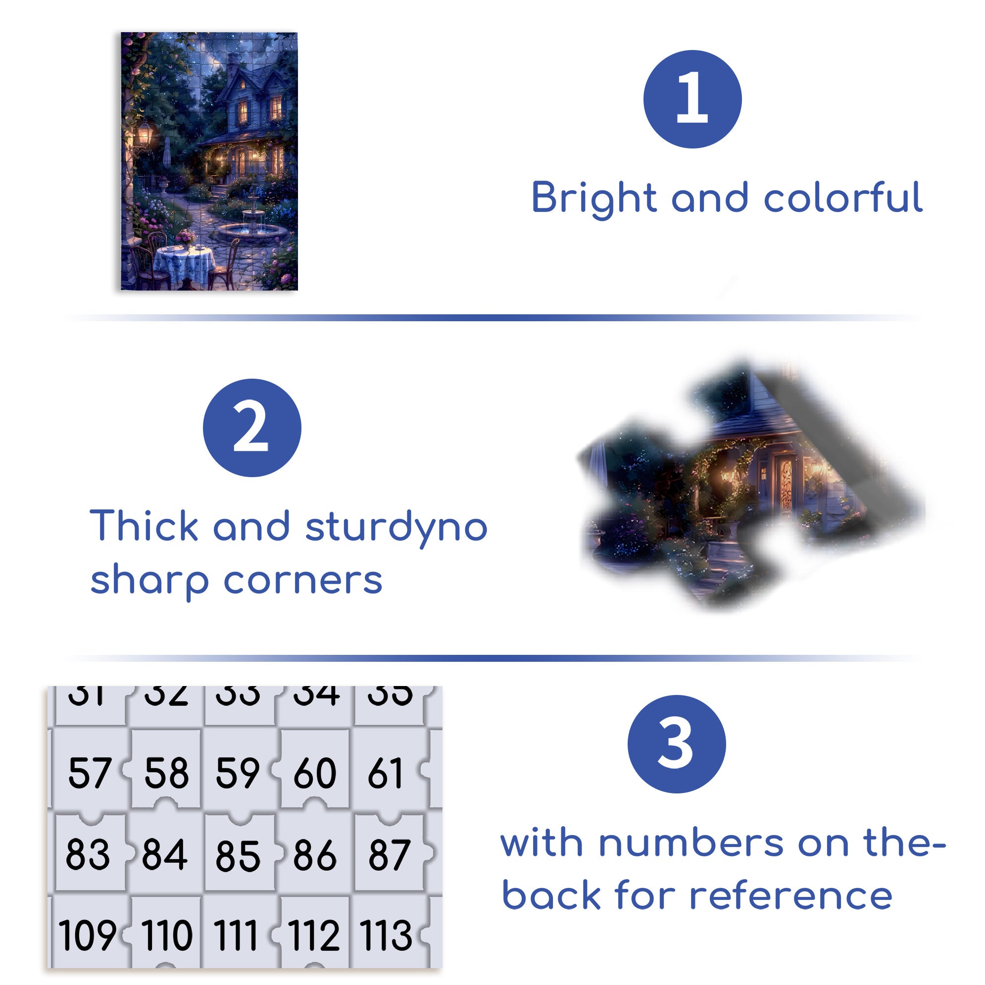 Summer Night 500pcs/1000pcs Jigsaw Puzzle, Scratch-Resistant, Interactive Family Game & Brain-Boosting DIY Decor, Perfect for Halloween, Christmas & New Year Gifts, Family Puzzle Game