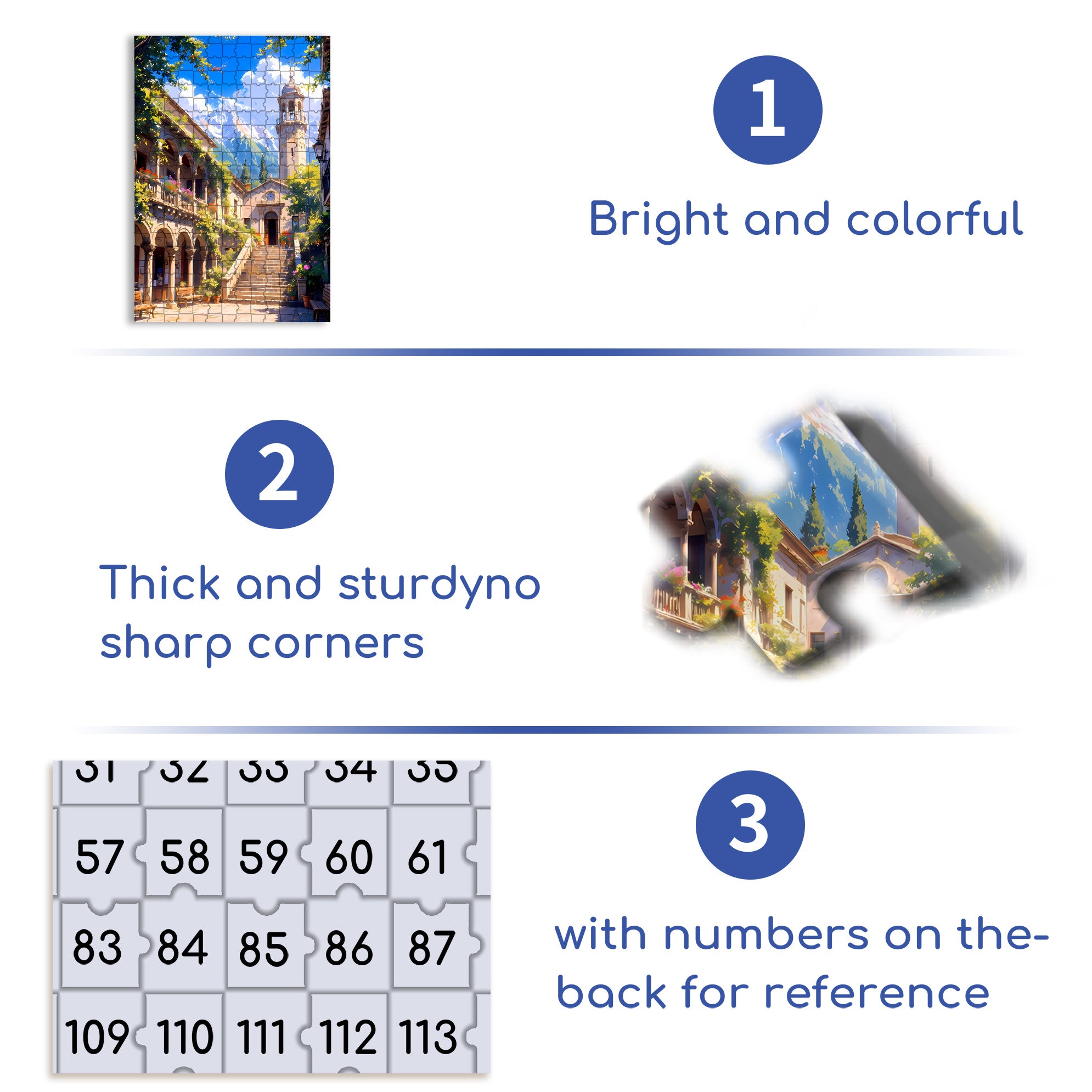 Sunken Plaza 500pcs/1000pcs Jigsaw Puzzle, Scratch-Resistant, Interactive Family Game & Brain-Boosting DIY Decor, Perfect for Halloween, Christmas & New Year Gifts, Family Puzzle Game