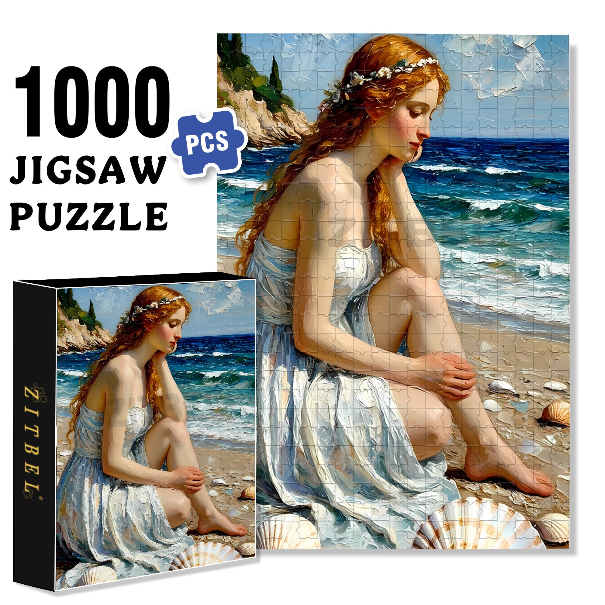 Thinking 500pcs/1000pcs Jigsaw Puzzle, Scratch-Resistant, Interactive Family Game & Brain-Boosting DIY Decor, Perfect for Halloween, Christmas & New Year Gifts, Family Puzzle Game