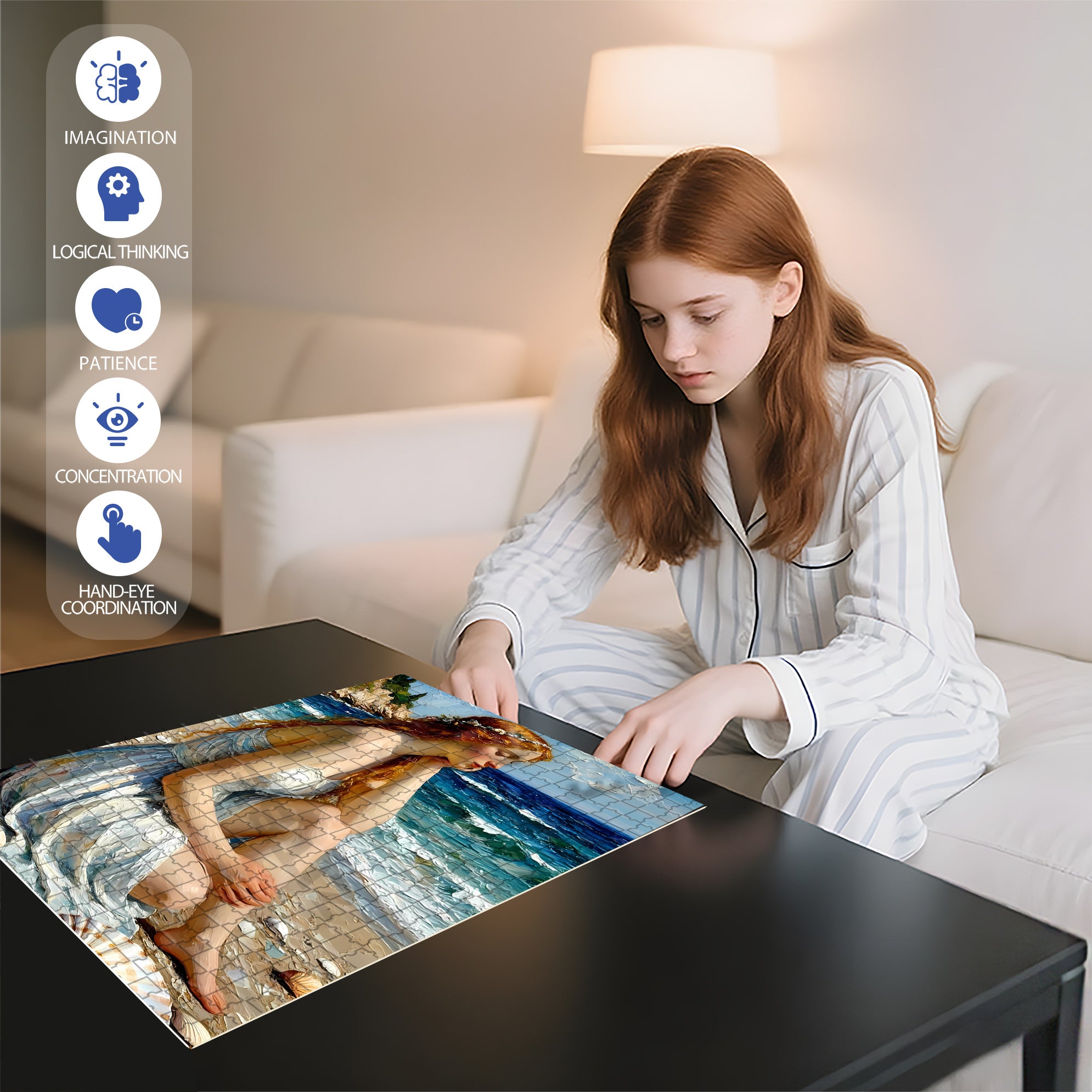 Thinking 500pcs/1000pcs Jigsaw Puzzle, Scratch-Resistant, Interactive Family Game & Brain-Boosting DIY Decor, Perfect for Halloween, Christmas & New Year Gifts, Family Puzzle Game