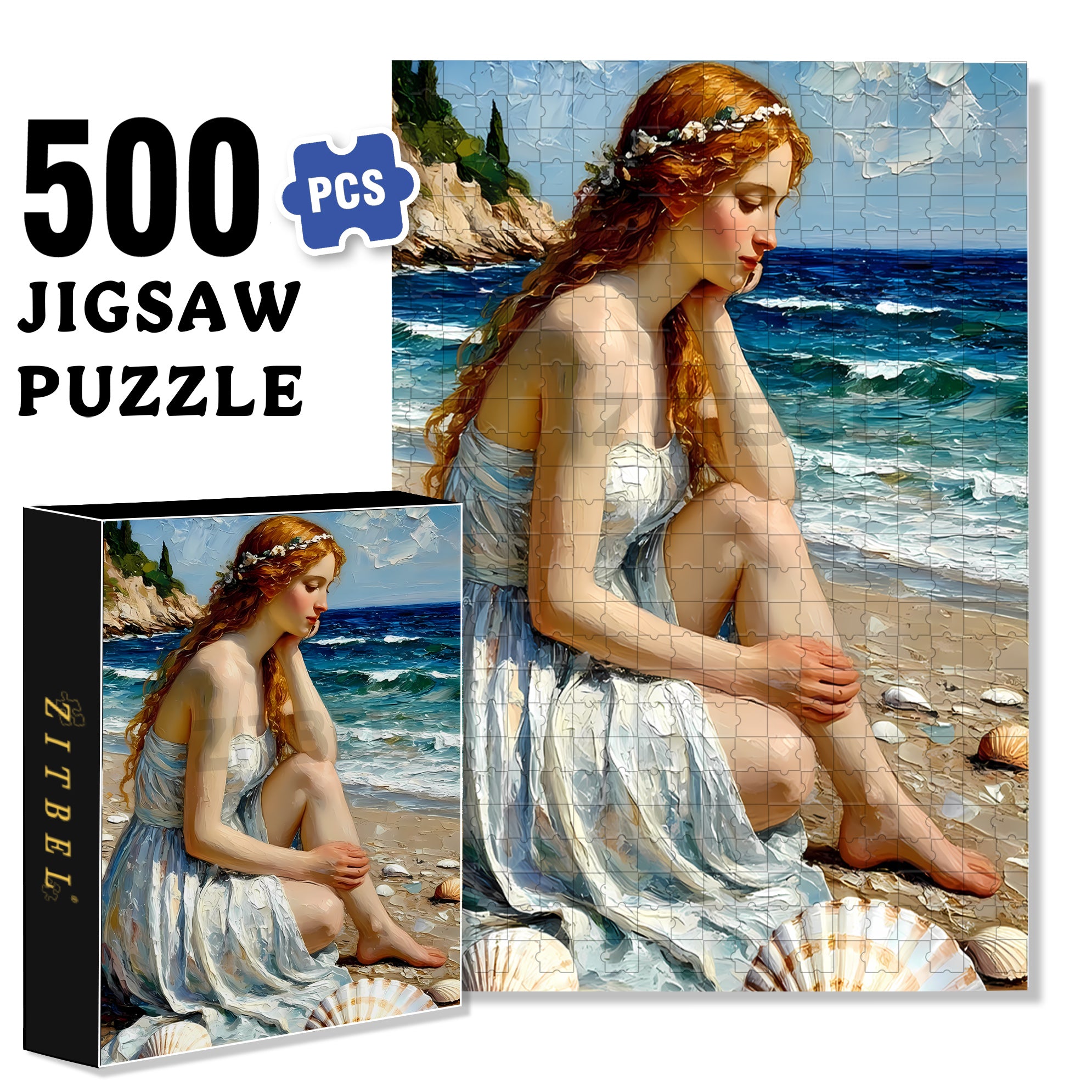 Thinking 500pcs/1000pcs Jigsaw Puzzle, Scratch-Resistant, Interactive Family Game & Brain-Boosting DIY Decor, Perfect for Halloween, Christmas & New Year Gifts, Family Puzzle Game