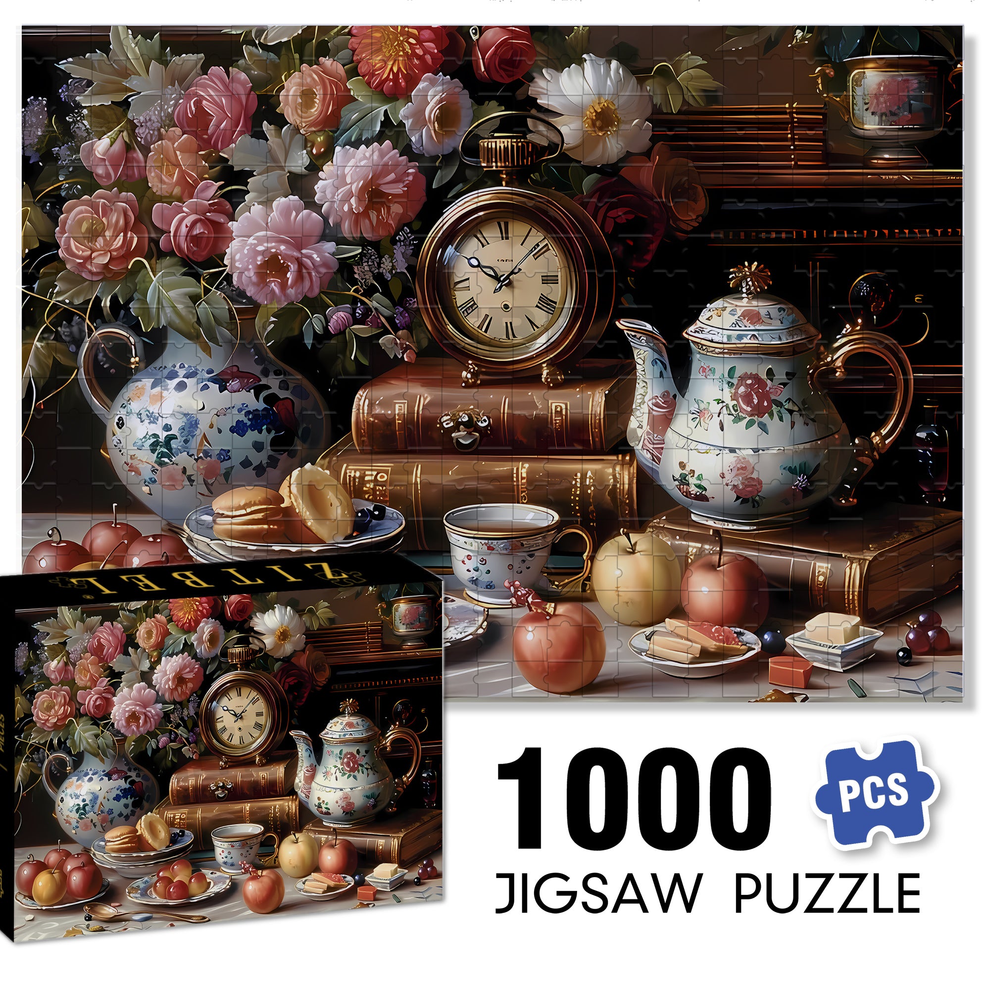 Artcorvibes 500pcs/1000pcs Jigsaw Puzzle, Scratch-Resistant, Interactive Family Game & Brain-Boosting DIY Decor, Perfect for Halloween, Christmas & New Year Gifts, Family Puzzle Game