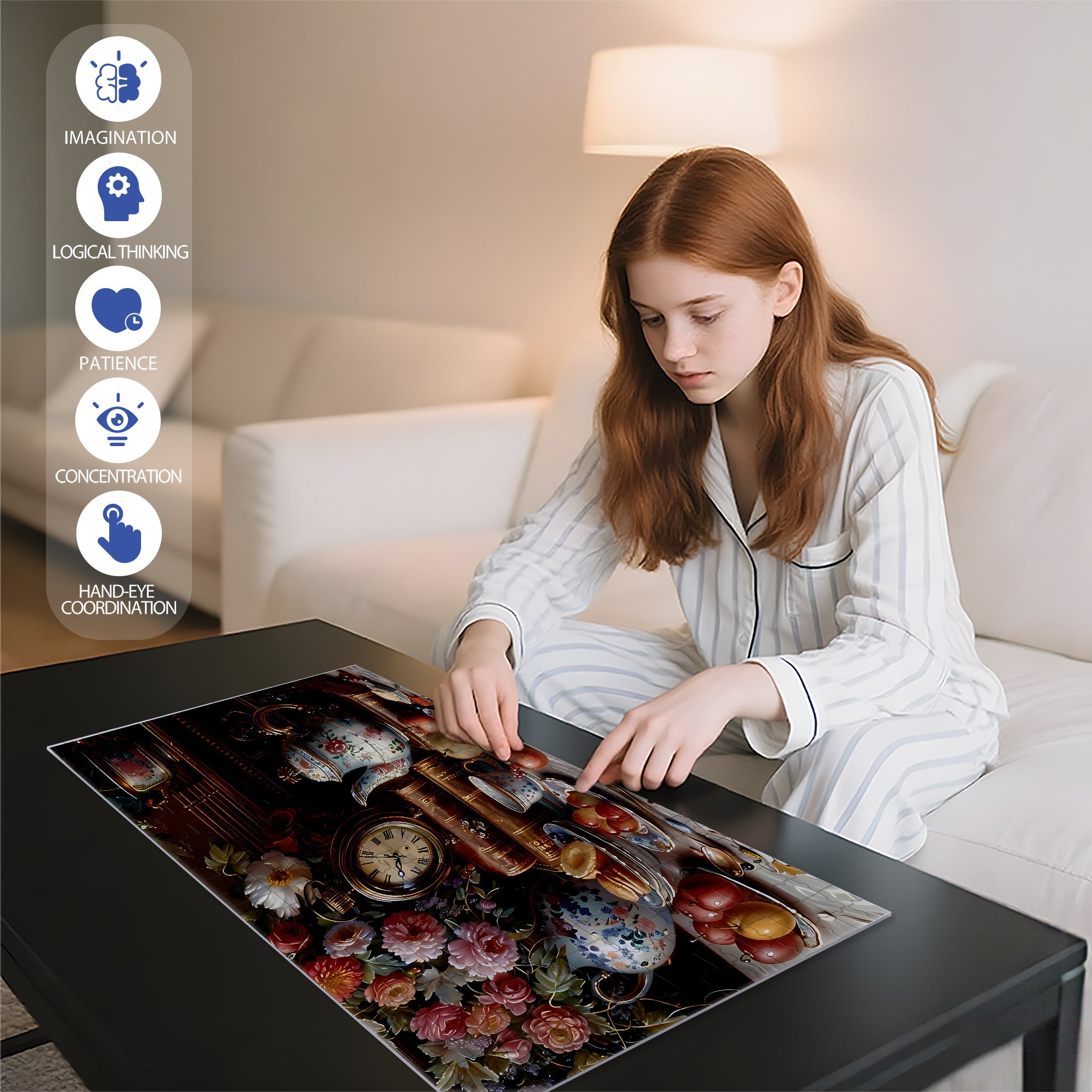 Artcorvibes 500pcs/1000pcs Jigsaw Puzzle, Scratch-Resistant, Interactive Family Game & Brain-Boosting DIY Decor, Perfect for Halloween, Christmas & New Year Gifts, Family Puzzle Game