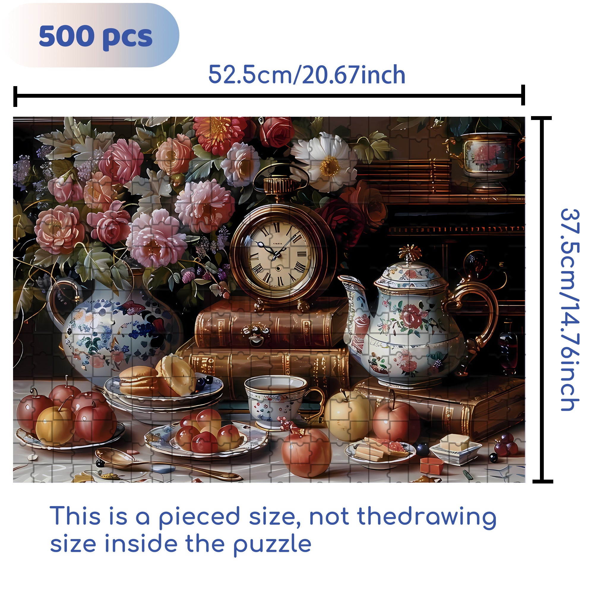 Artcorvibes 500pcs/1000pcs Jigsaw Puzzle, Scratch-Resistant, Interactive Family Game & Brain-Boosting DIY Decor, Perfect for Halloween, Christmas & New Year Gifts, Family Puzzle Game