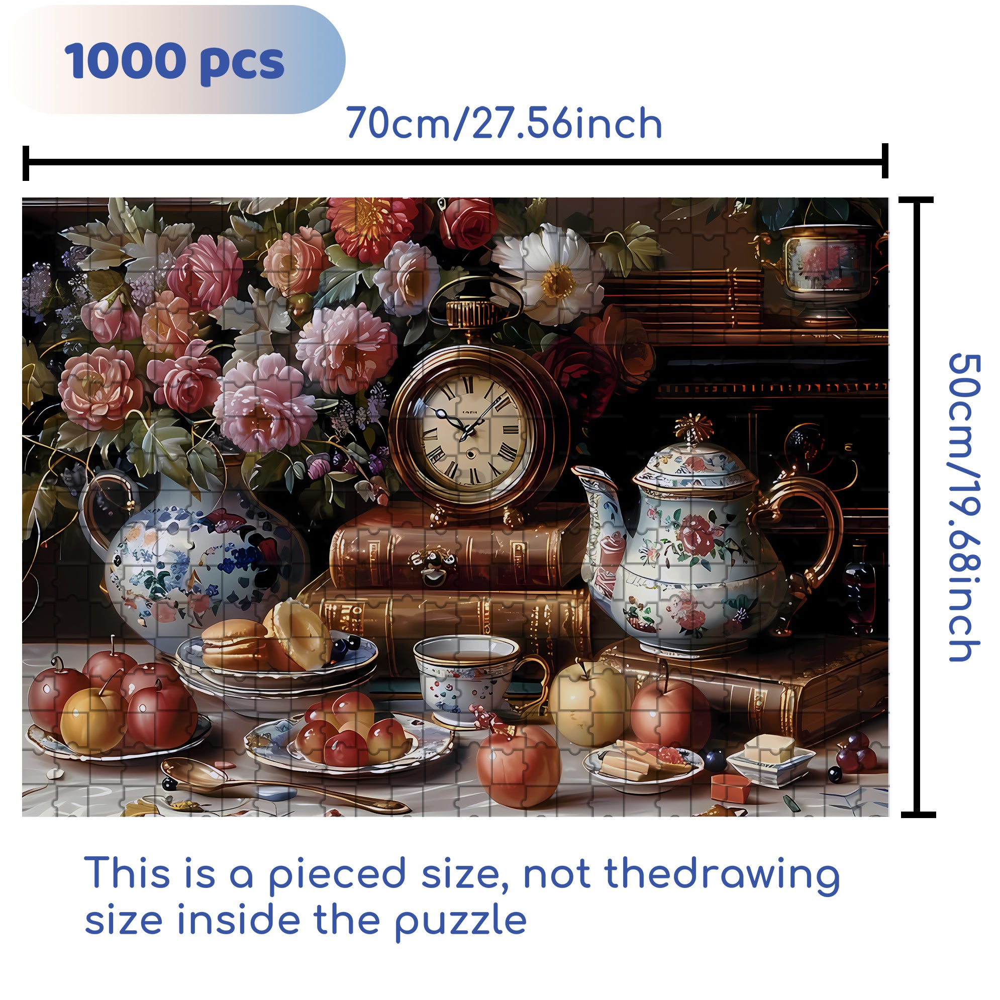 Artcorvibes 500pcs/1000pcs Jigsaw Puzzle, Scratch-Resistant, Interactive Family Game & Brain-Boosting DIY Decor, Perfect for Halloween, Christmas & New Year Gifts, Family Puzzle Game