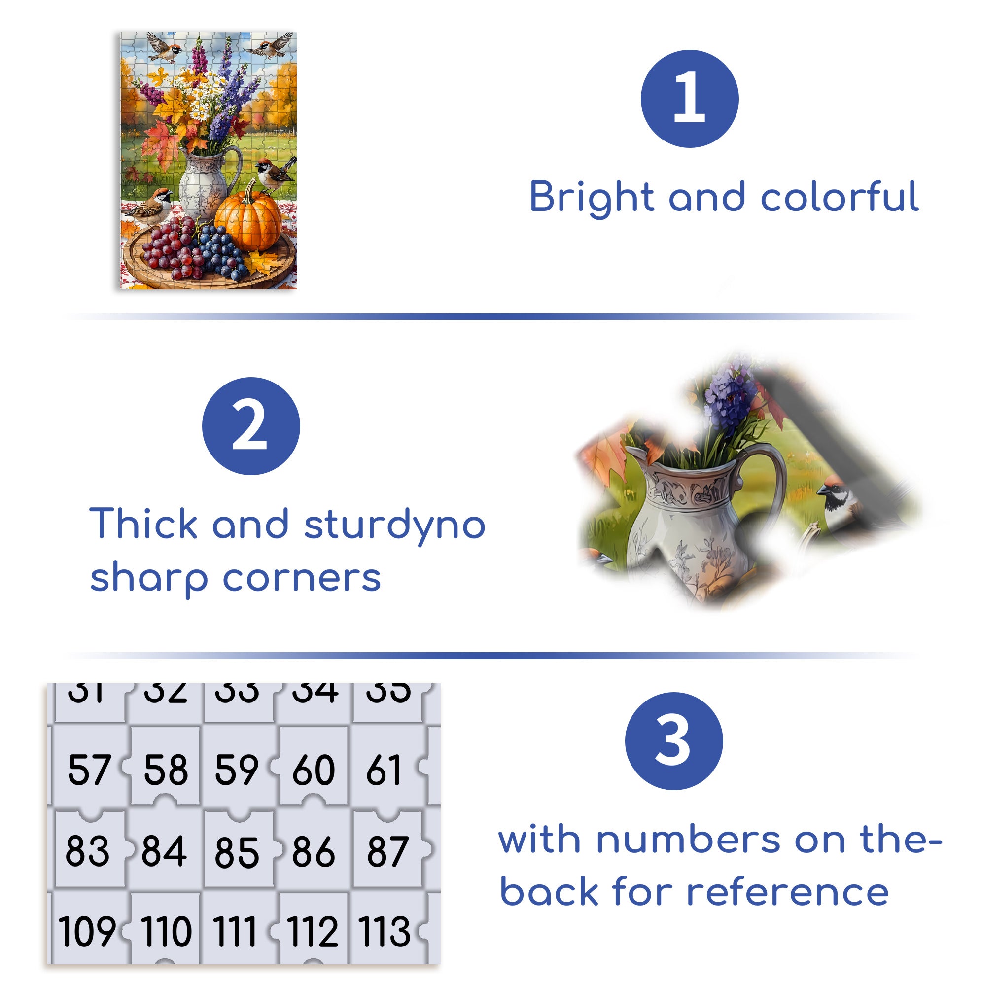 Autumn Weather 500pcs/1000pcs Jigsaw Puzzle, Scratch-Resistant, Interactive Family Game & Brain-Boosting DIY Decor, Perfect for Halloween, Christmas & New Year Gifts, Family Puzzle Game