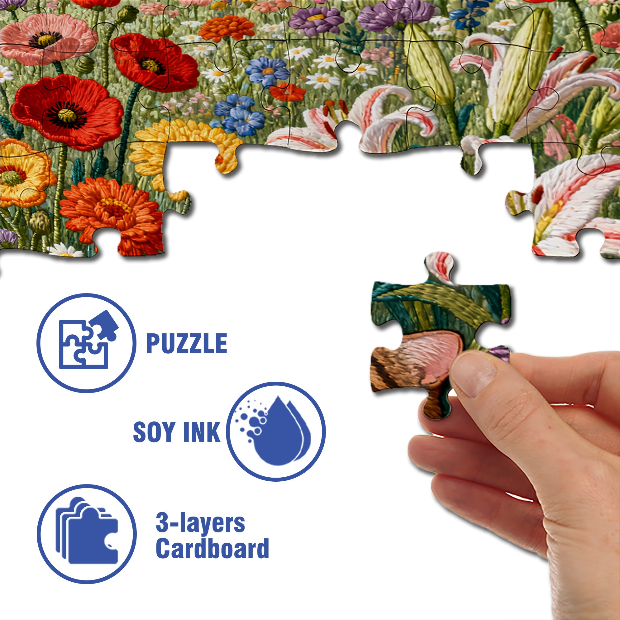 Butterfly and Cat 500pcs/1000pcs Jigsaw Puzzle, Scratch-Resistant, Interactive Family Game & Brain-Boosting DIY Decor, Perfect for Halloween, Christmas & New Year Gifts, Family Puzzle Game