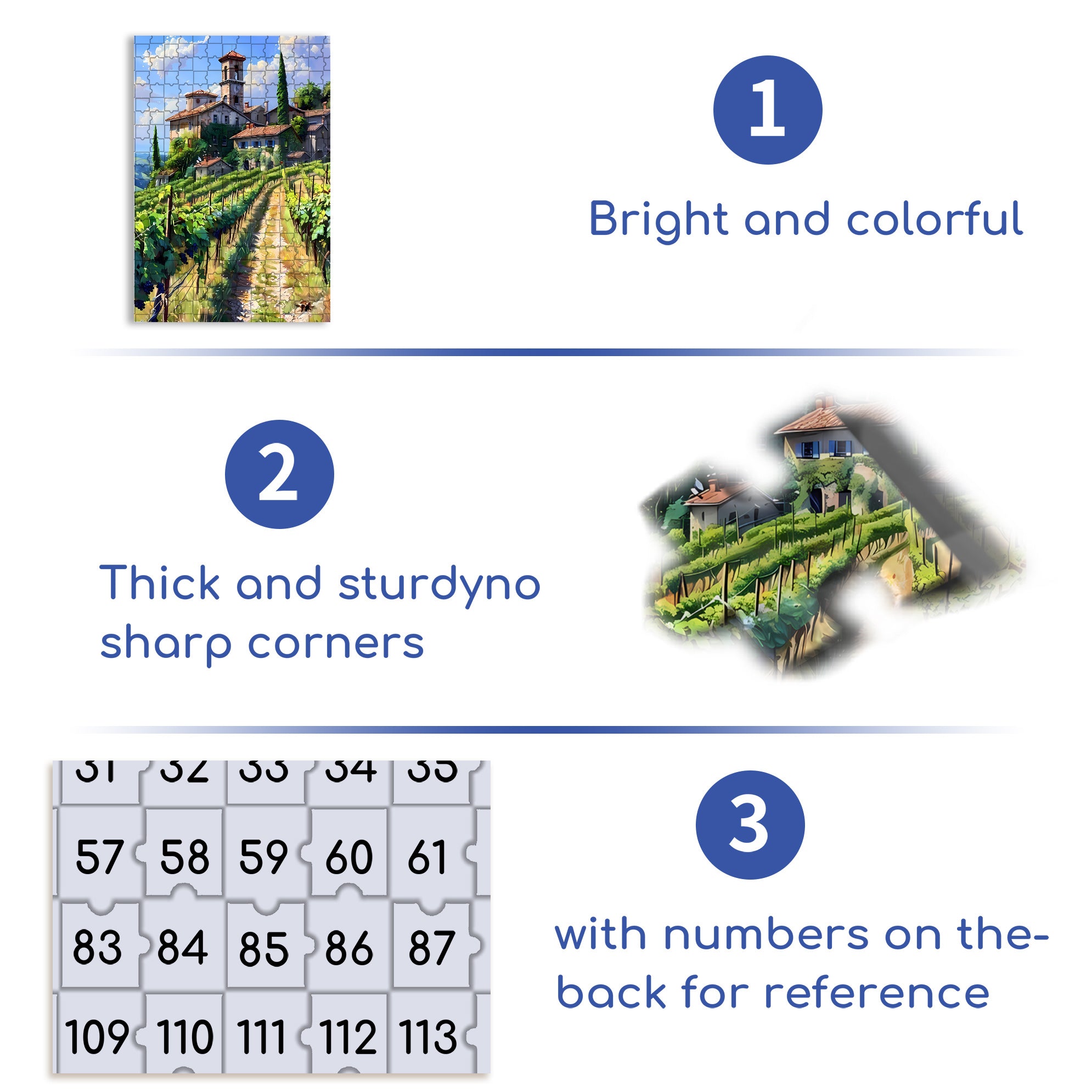 Chateau 500pcs/1000pcs Jigsaw Puzzle, Scratch-Resistant, Interactive Family Game & Brain-Boosting DIY Decor, Perfect for Halloween, Christmas & New Year Gifts, Family Puzzle Game
