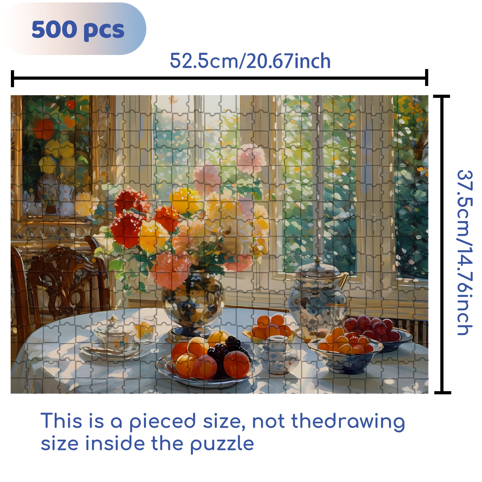 Colorful Awakening 500pcs/1000pcs Jigsaw Puzzle, Scratch-Resistant, Interactive Family Game & Brain-Boosting DIY Decor, Perfect for Halloween, Christmas & New Year Gifts, Family Puzzle Game