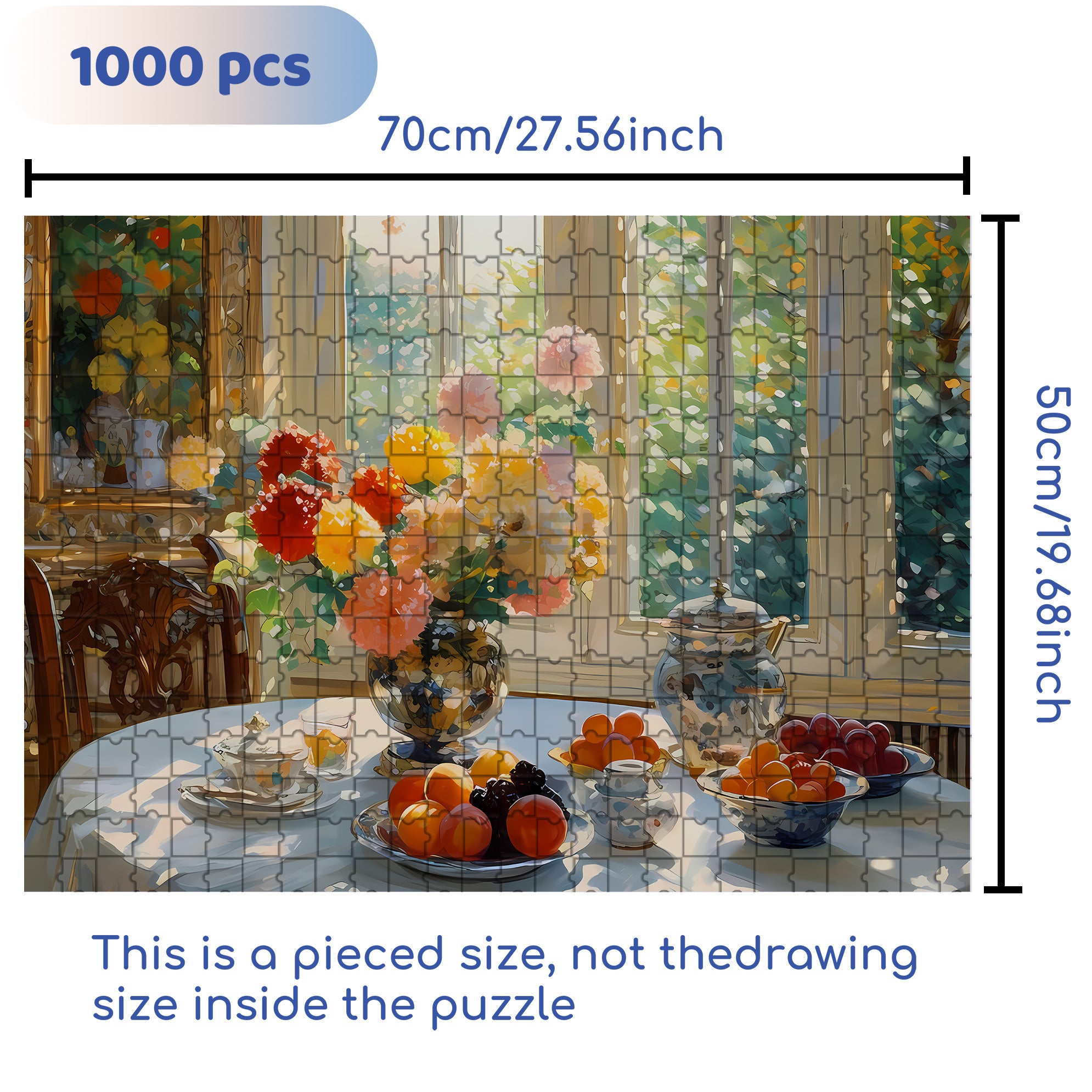 Colorful Awakening 500pcs/1000pcs Jigsaw Puzzle, Scratch-Resistant, Interactive Family Game & Brain-Boosting DIY Decor, Perfect for Halloween, Christmas & New Year Gifts, Family Puzzle Game