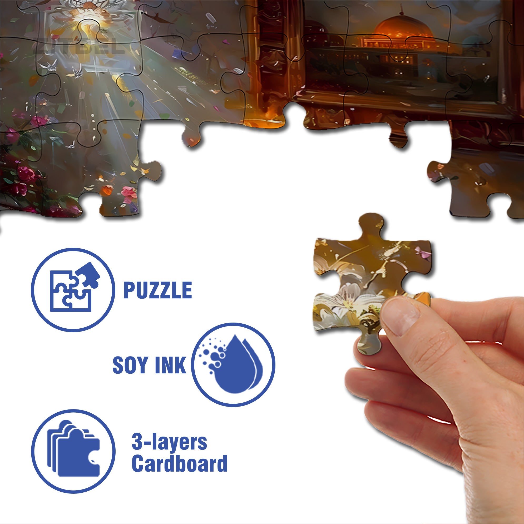 Dawn 500pcs/1000pcs Jigsaw Puzzle, Scratch-Resistant, Interactive Family Game & Brain-Boosting DIY Decor, Perfect for Halloween, Christmas & New Year Gifts, Family Puzzle Game
